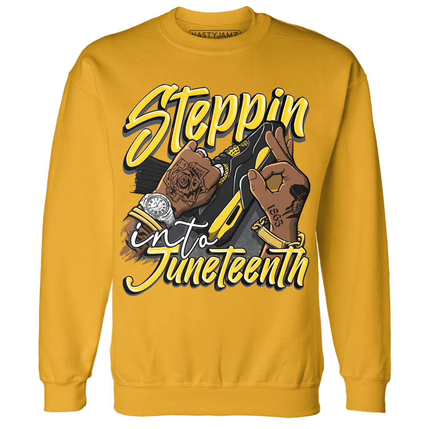 Thunder 4s Sweatshirt Match Step Into Juneteenth - NastyJamz