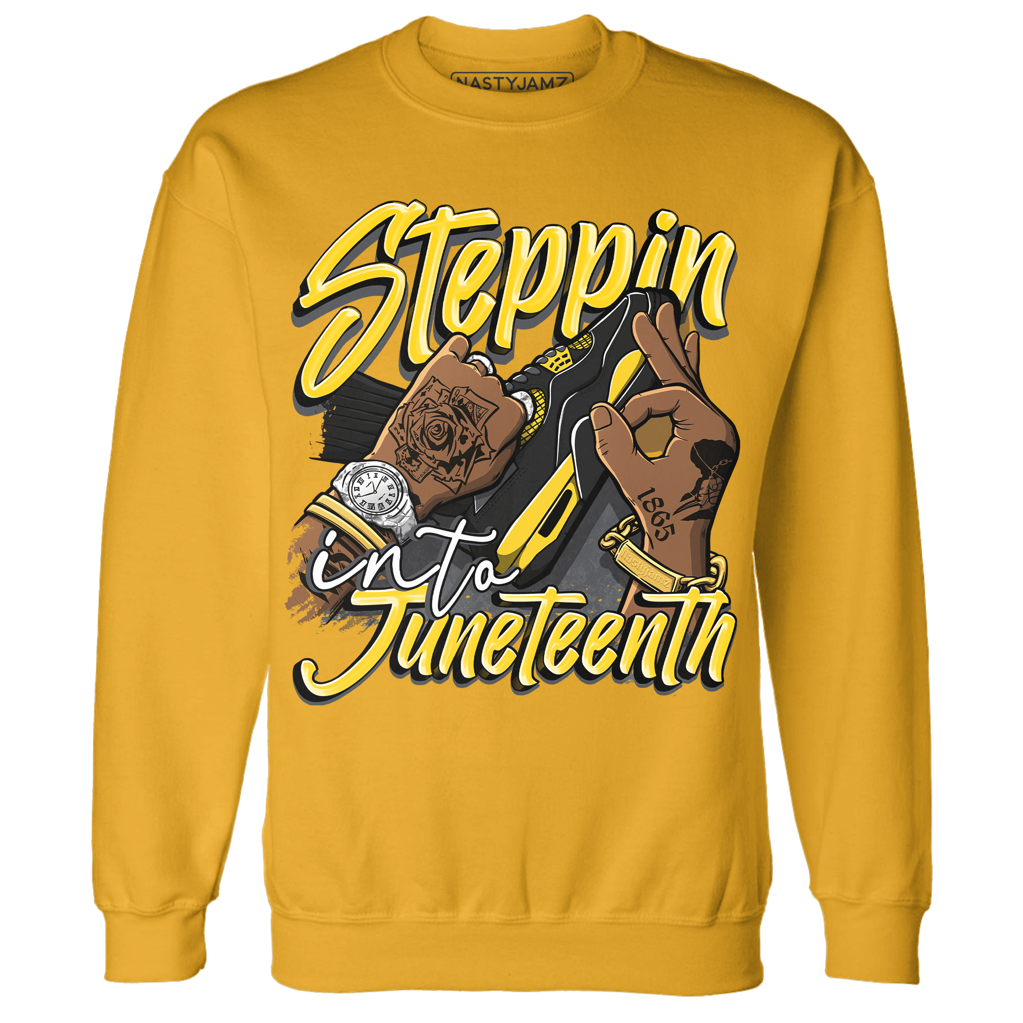 Thunder 4s Sweatshirt Match Step Into Juneteenth - NastyJamz