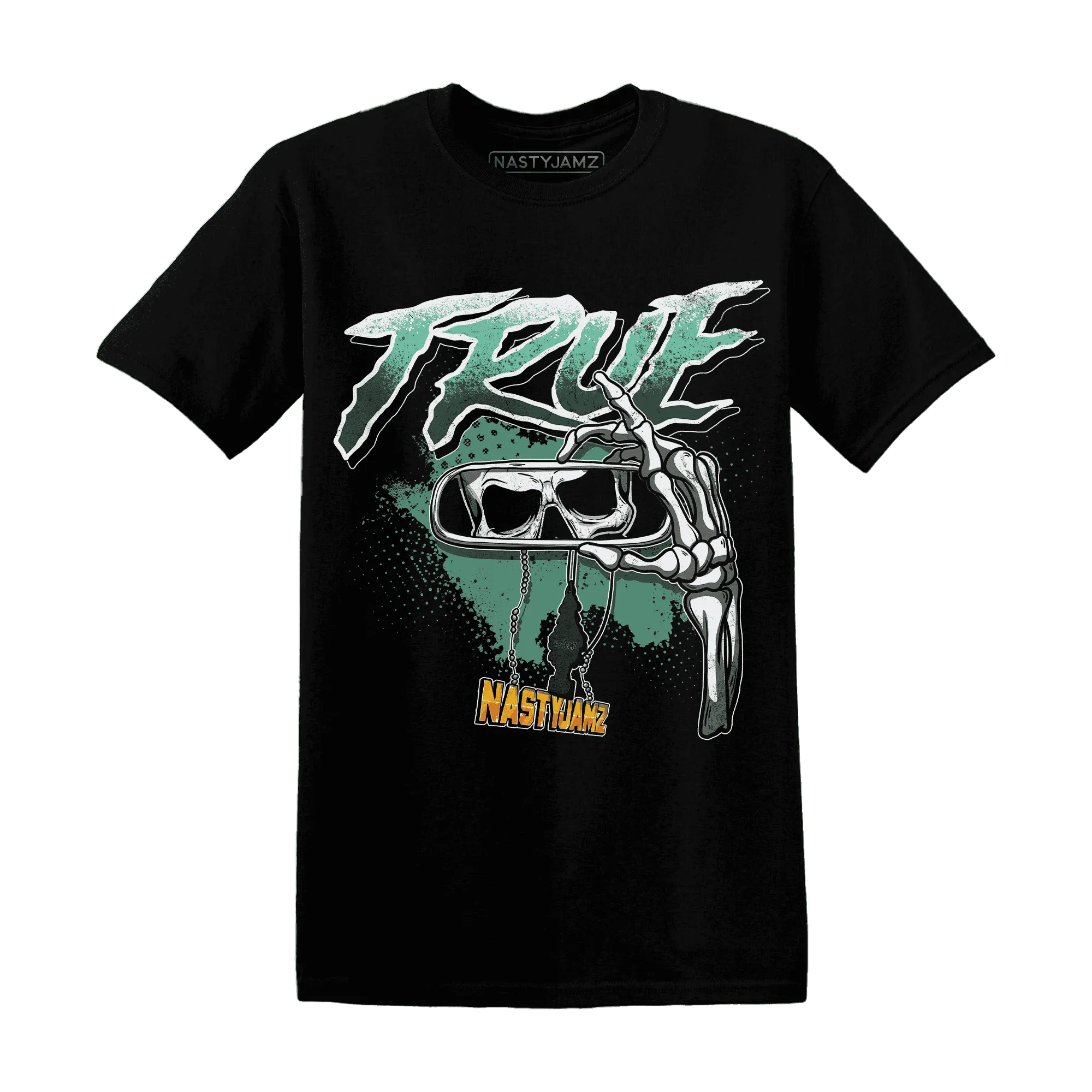 NastyJamz-High-OG-Green-Glow-1s-T-Shirt-Match-TRUE