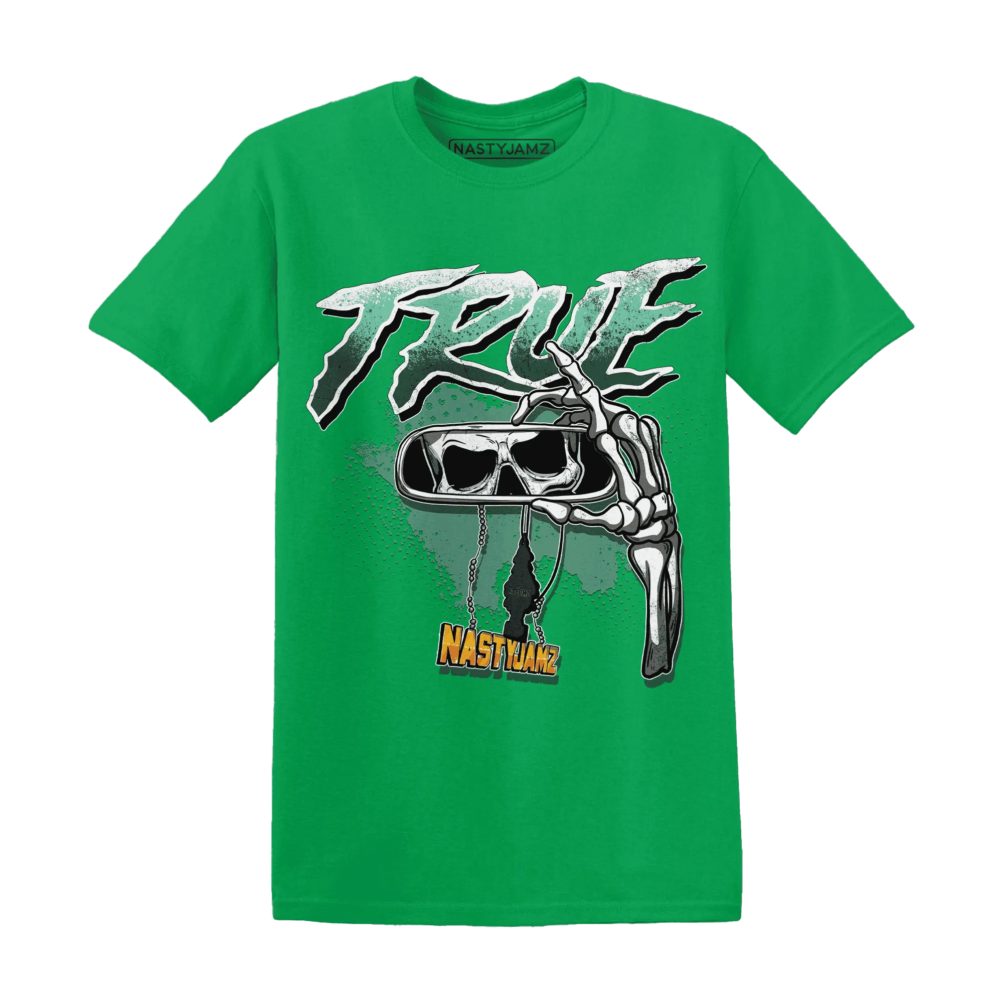 NastyJamz-High-OG-Green-Glow-1s-T-Shirt-Match-TRUE