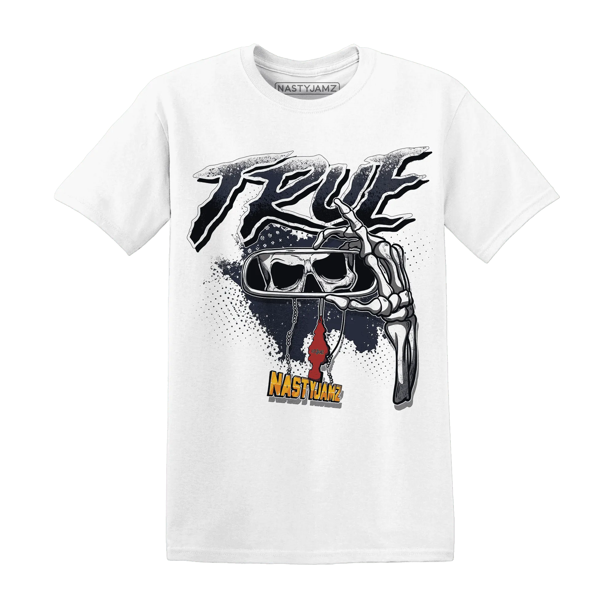 NastyJamz-White-Navy-6s-T-Shirt-Match-TRUE