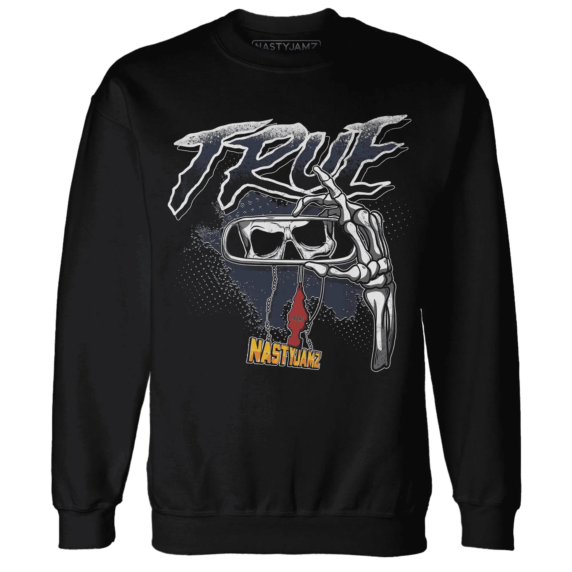 NastyJamz-White-Navy-6s-Sweatshirt-Match-TRUE