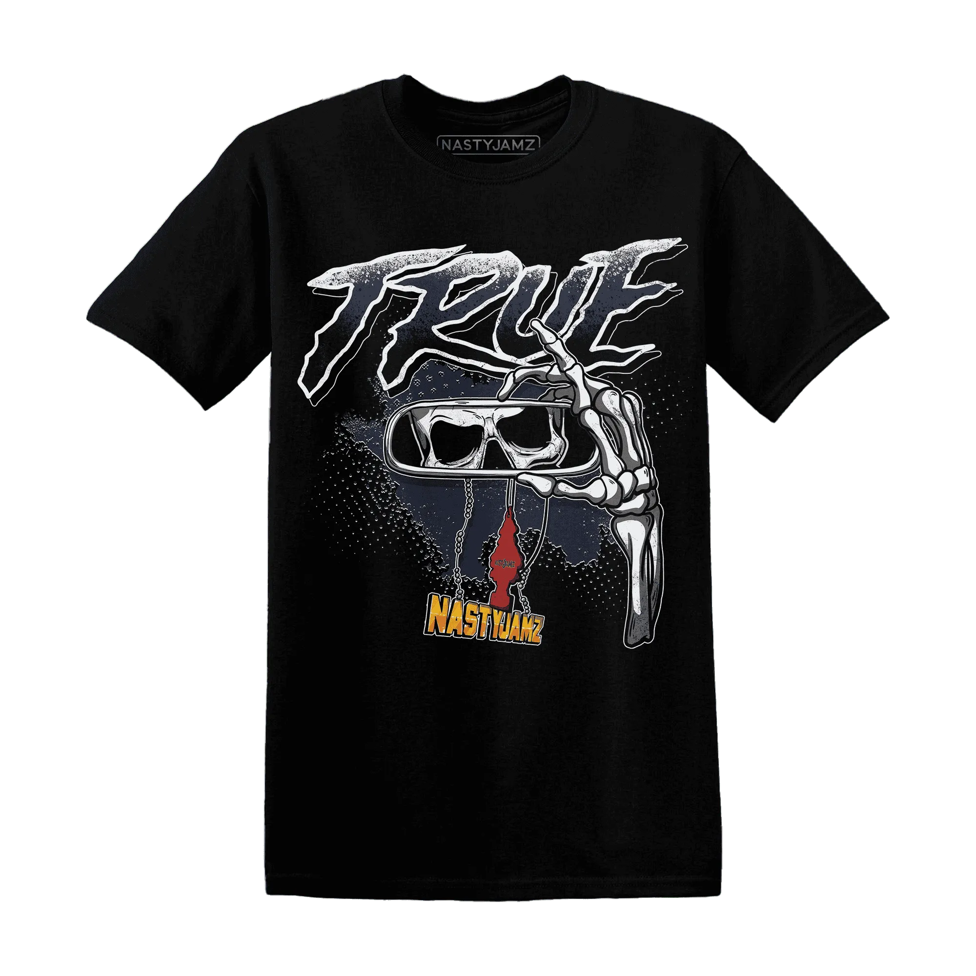 NastyJamz-White-Navy-6s-T-Shirt-Match-TRUE