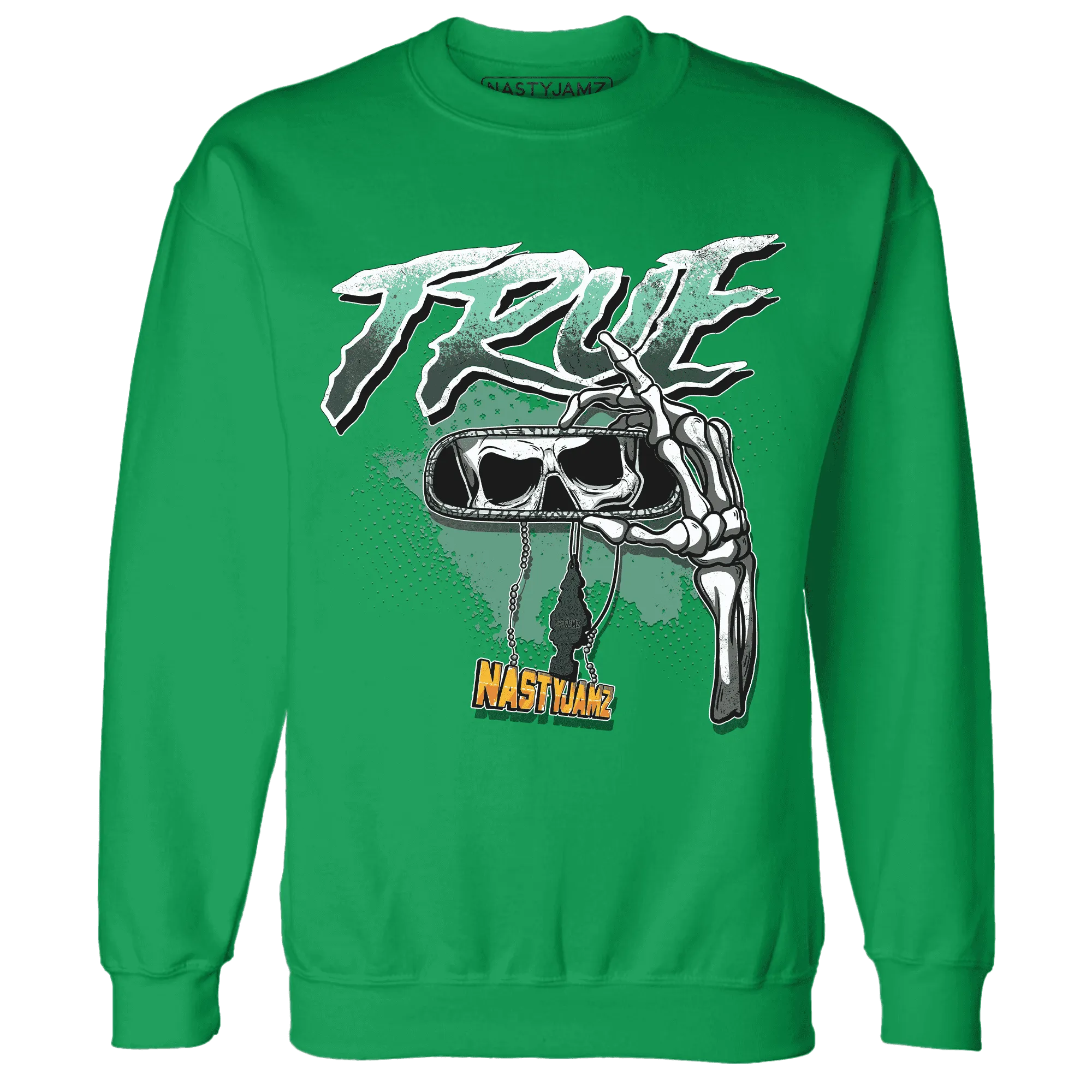 NastyJamz-Green-Glow-3s-Sweatshirt-Match-TRUE