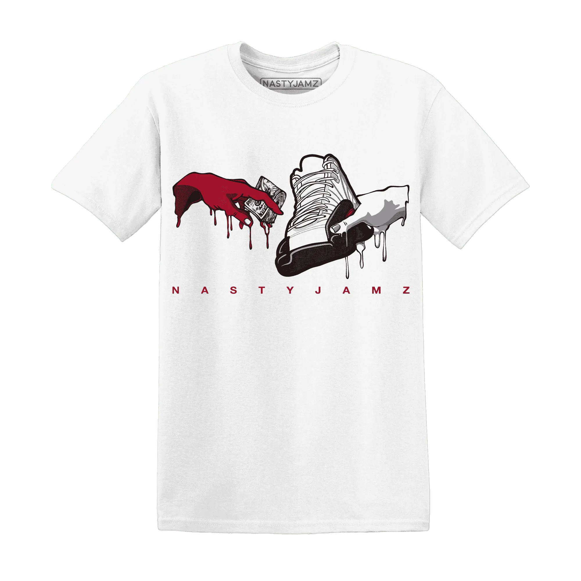 Retro-Red-Taxi-12s-T-Shirt-Match-Take-My-Money-Sneaker