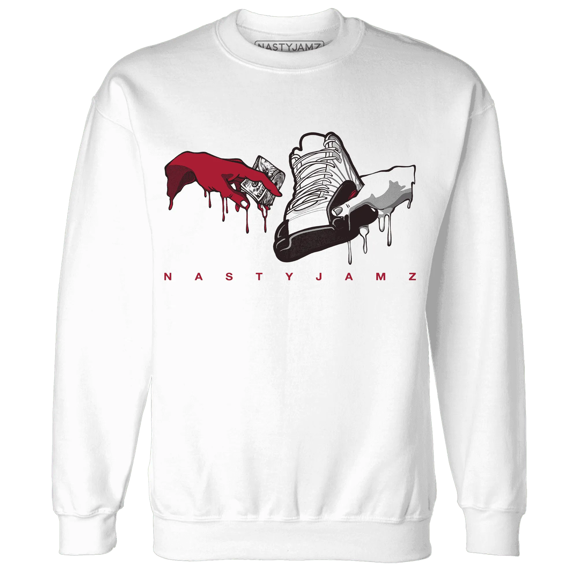 Retro-Red-Taxi-12s-Sweatshirt-Match-Take-My-Money-Sneaker