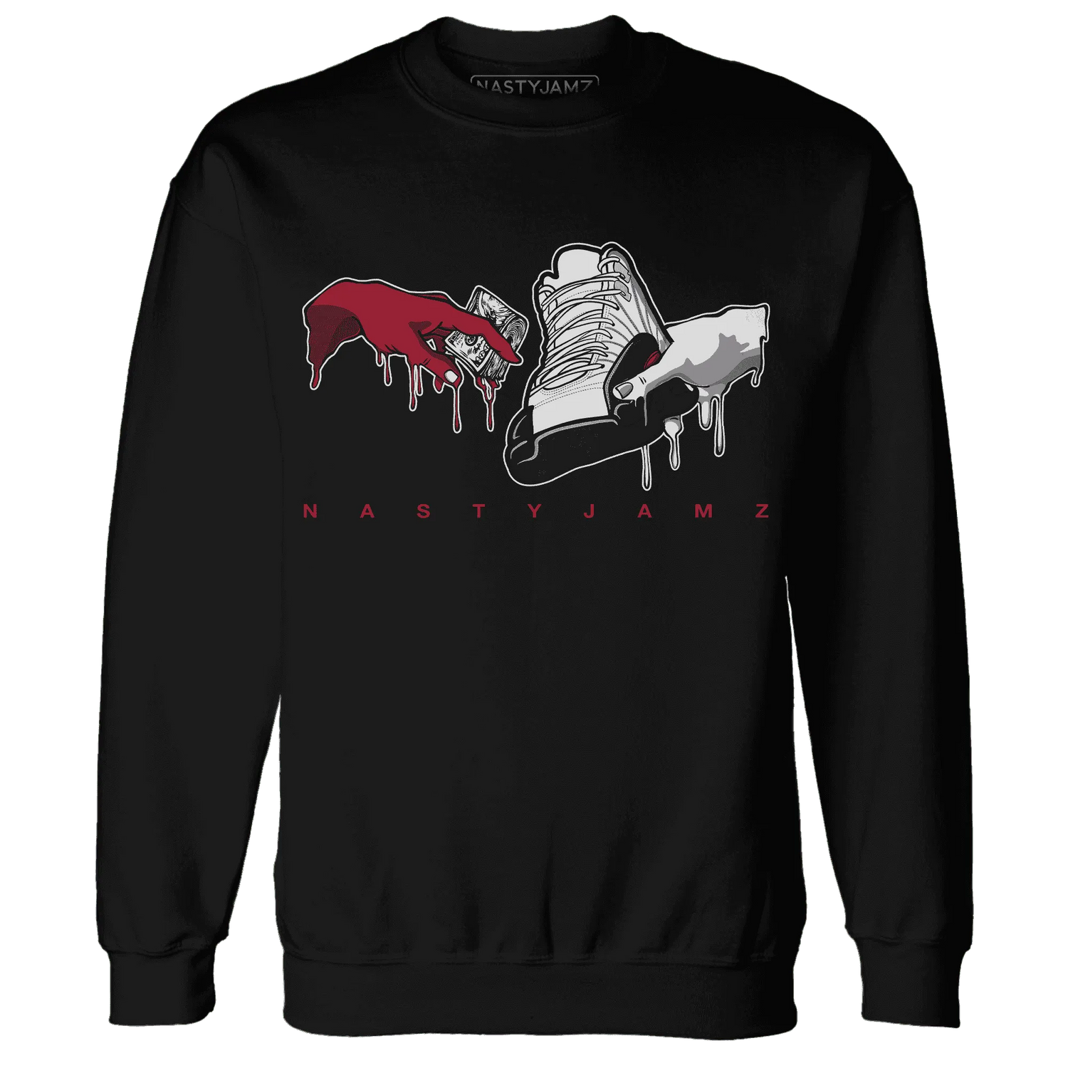 Retro-Red-Taxi-12s-Sweatshirt-Match-Take-My-Money-Sneaker