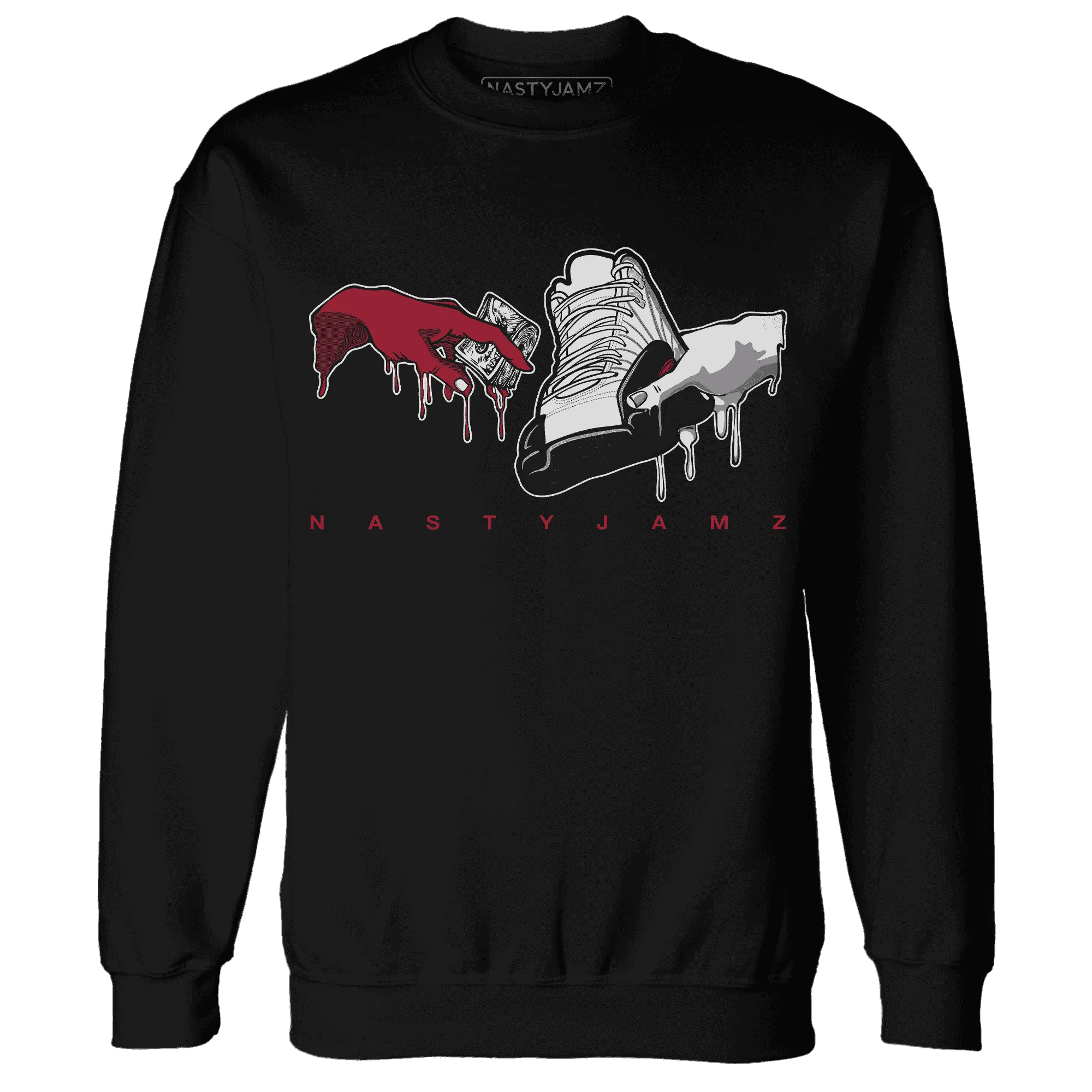 Retro-Red-Taxi-12s-Sweatshirt-Match-Take-My-Money-Sneaker