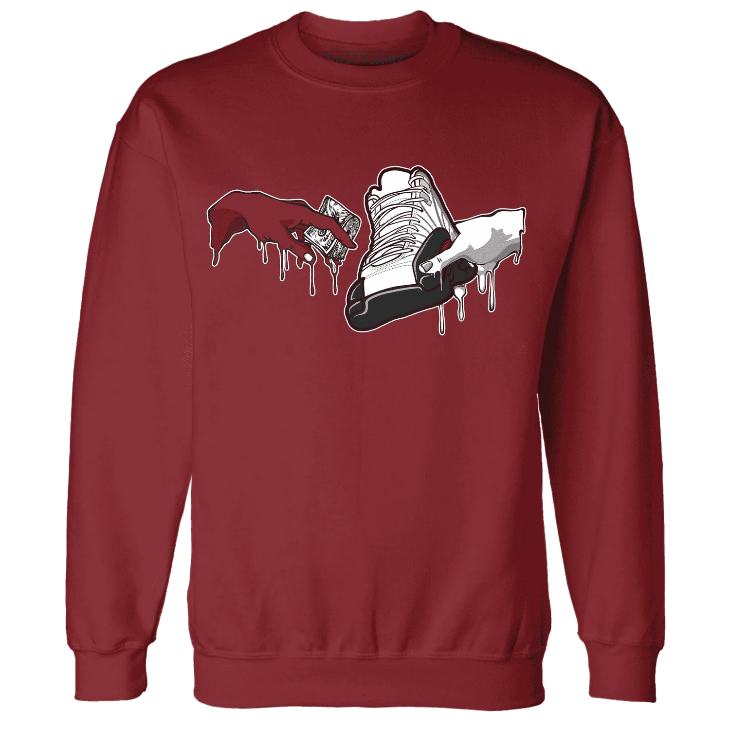 Retro-Red-Taxi-12s-Sweatshirt-Match-Take-My-Money-Sneaker