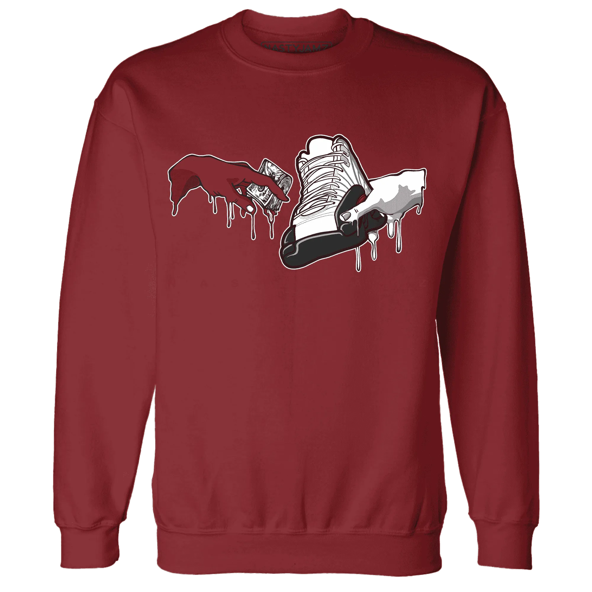 Retro-Red-Taxi-12s-Sweatshirt-Match-Take-My-Money-Sneaker
