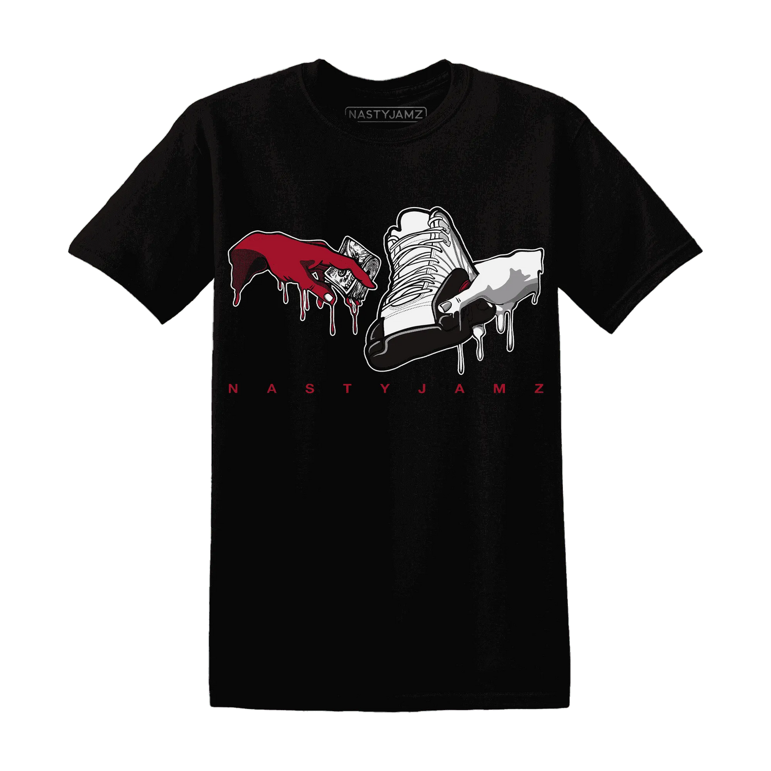 Retro-Red-Taxi-12s-T-Shirt-Match-Take-My-Money-Sneaker