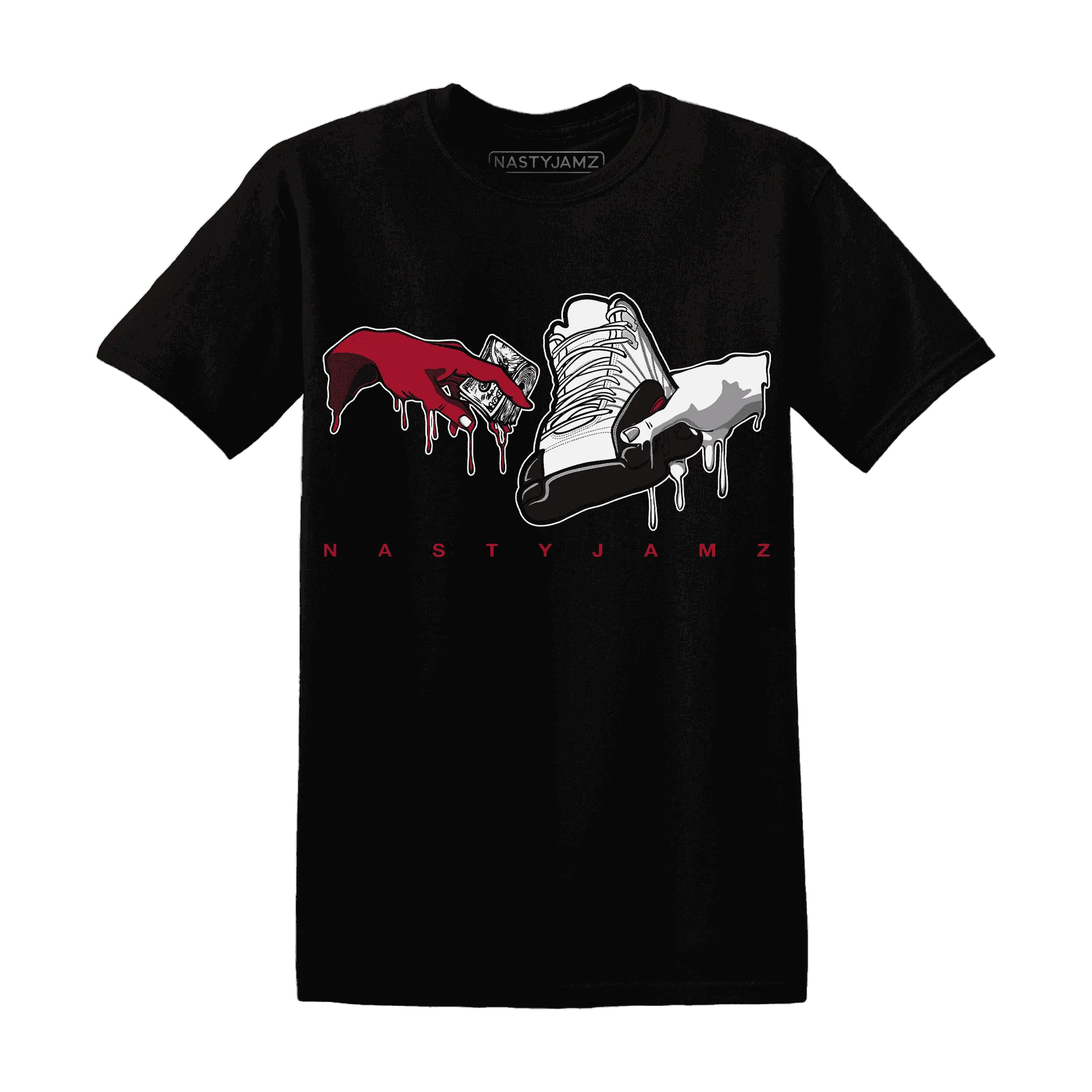 Retro-Red-Taxi-12s-T-Shirt-Match-Take-My-Money-Sneaker