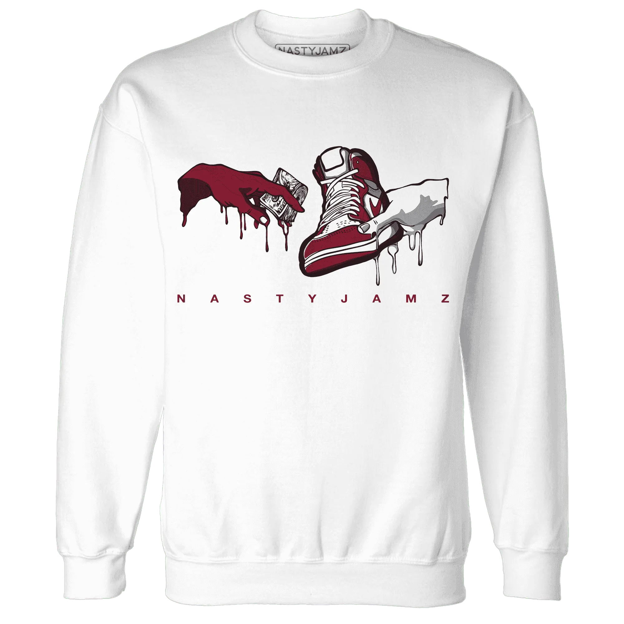 High-White-Team-Red-1s-Sweatshirt-Match-Take-My-Money-Sneaker