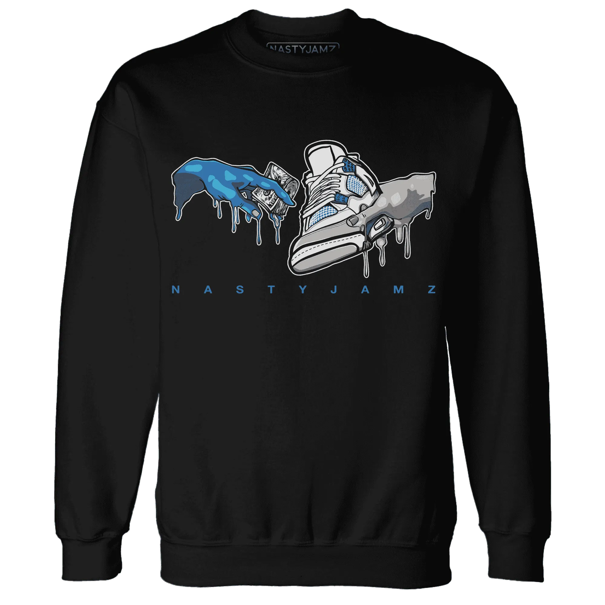 Industrial-Blue-4s-Sweatshirt-Match-Take-My-Money-Sneaker