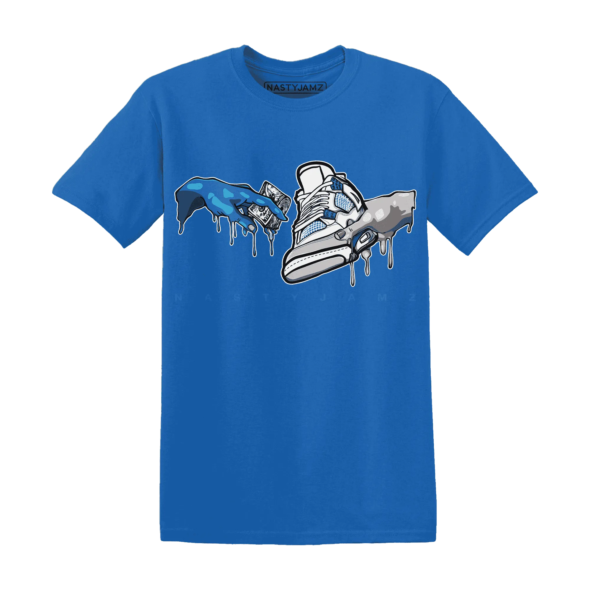 Industrial-Blue-4s-T-Shirt-Match-Take-My-Money-Sneaker