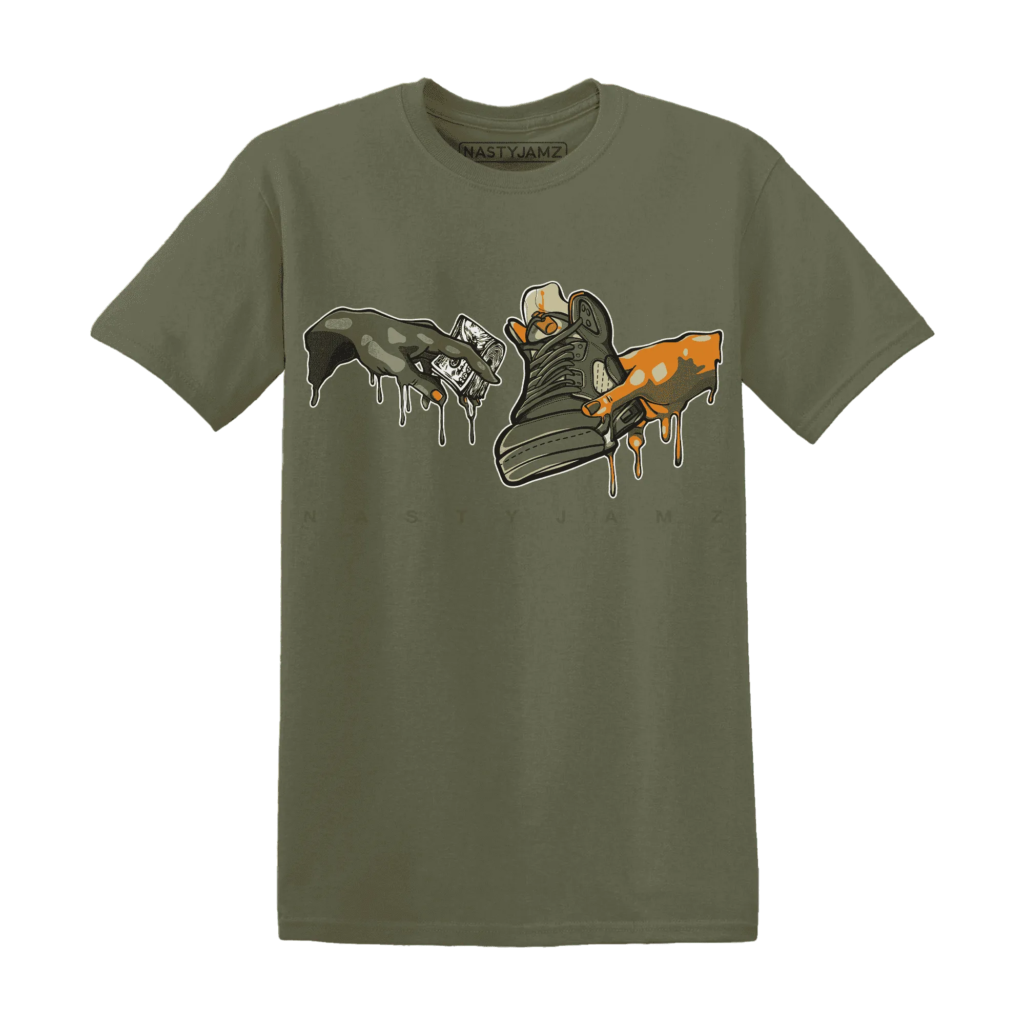 Olive-5s-T-Shirt-Match-Take-My-Money-Sneaker