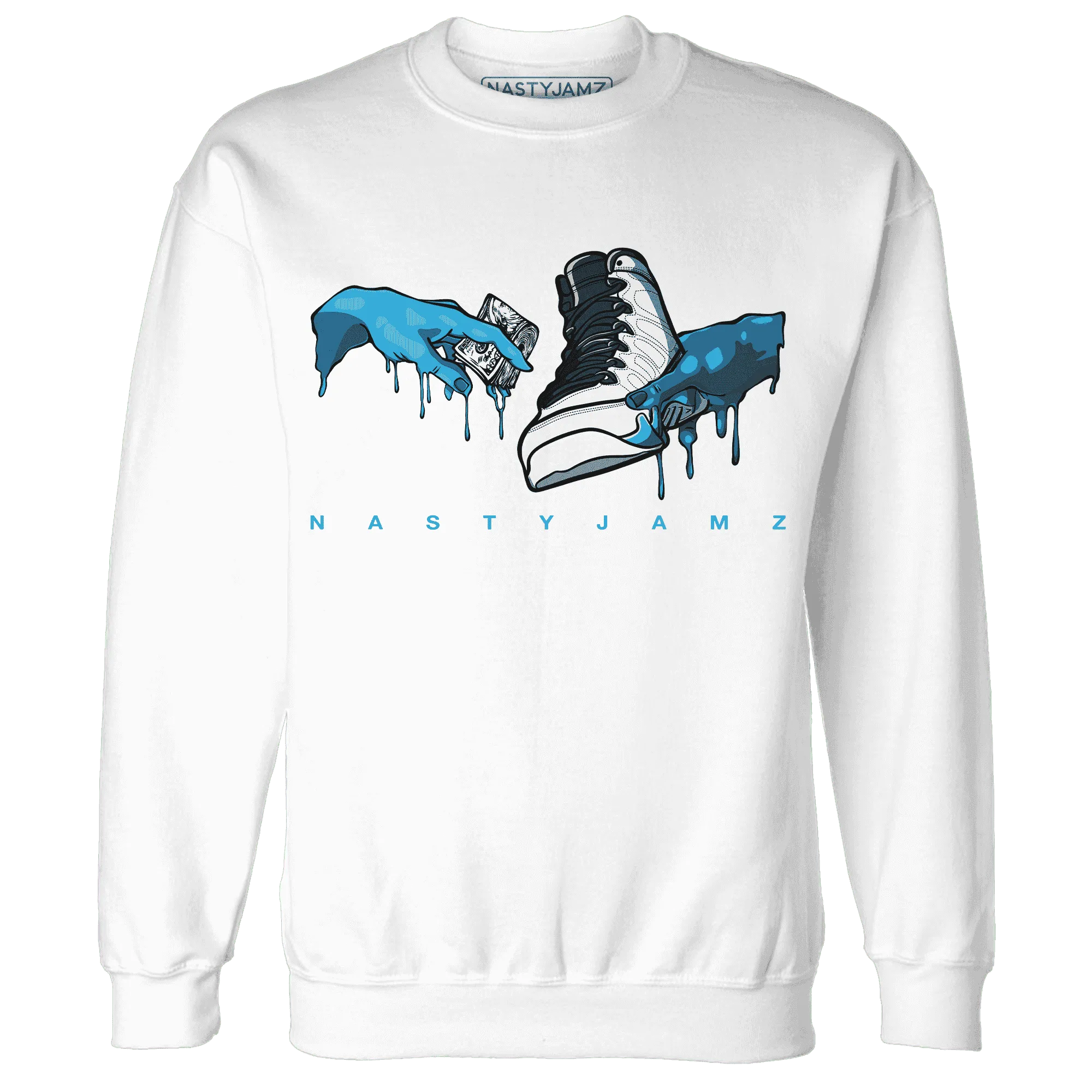 Powder-Blue-9s-Sweatshirt-Match-Take-My-Money-Sneaker