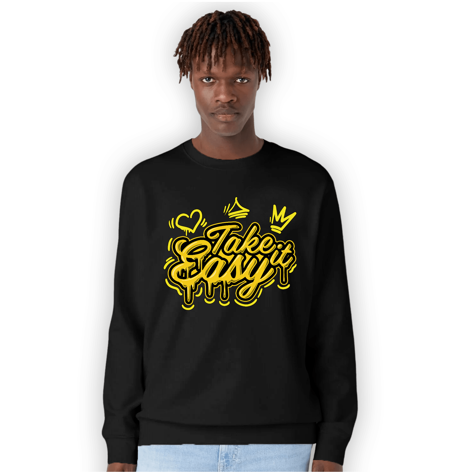 Vivid Sulfur 4s Sweatshirt Match Take It Easy - NastyJamz