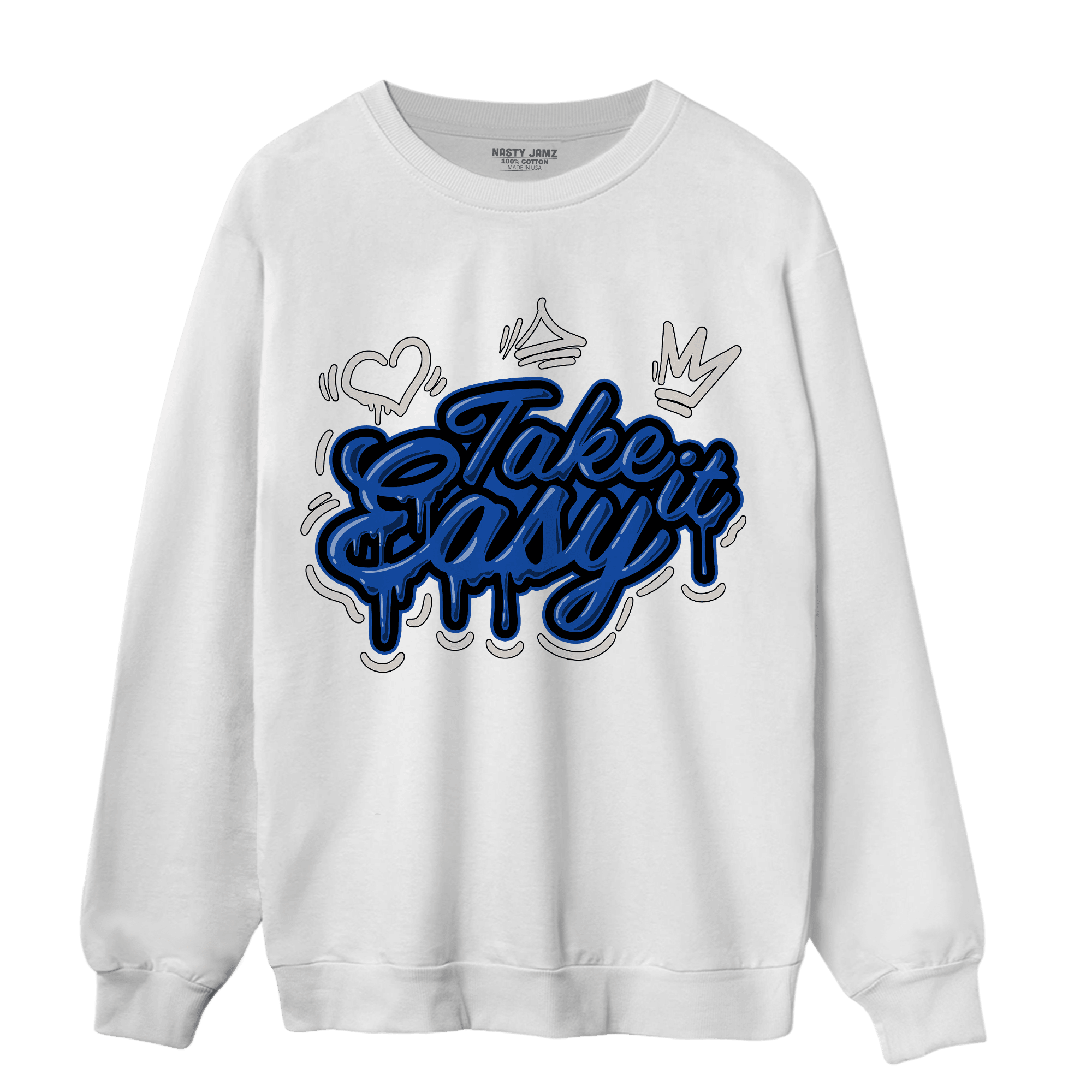 Air Max 1 86 Royal Sweatshirt Match Take It Easy - NastyJamz