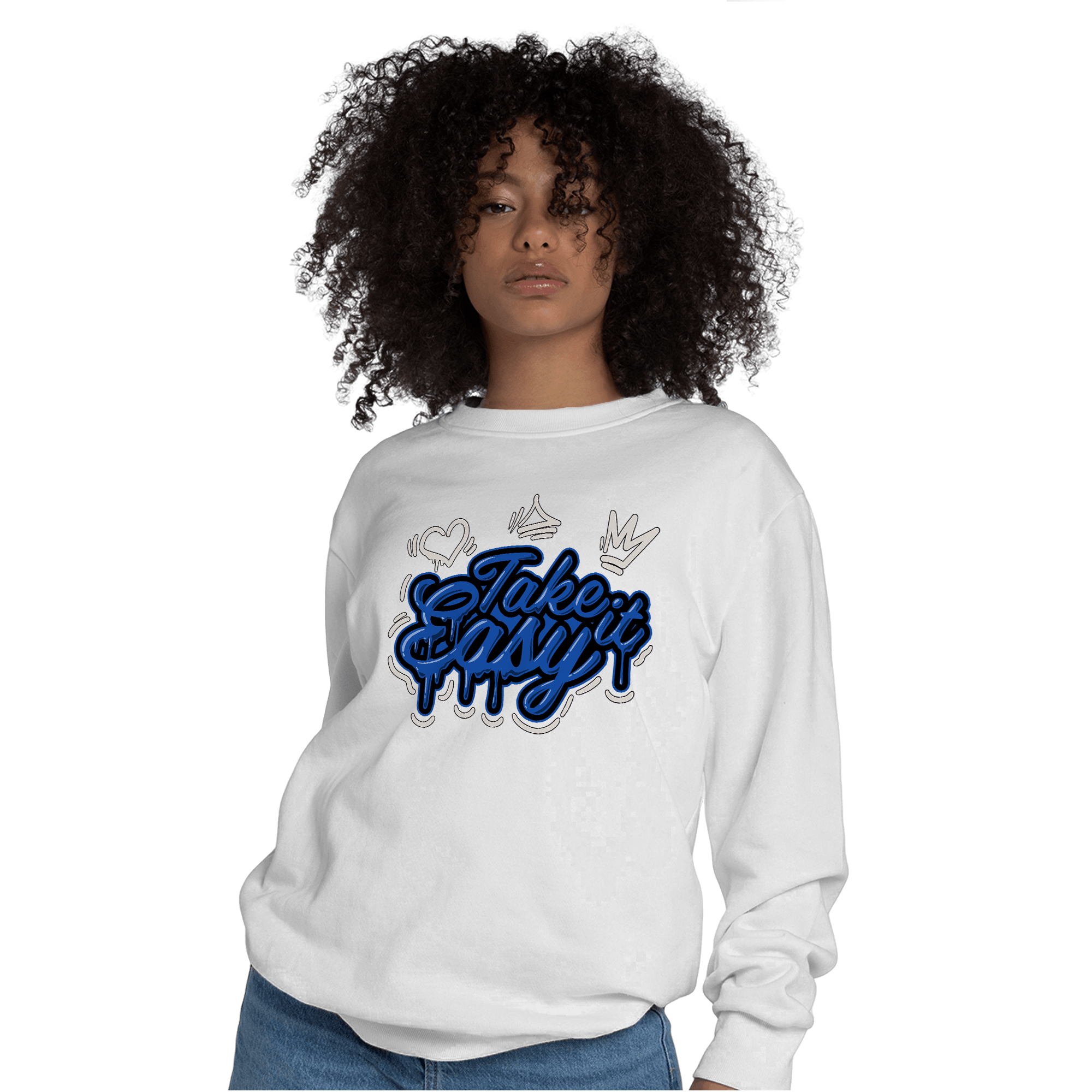 Air Max 1 86 Royal Sweatshirt Match Take It Easy - NastyJamz