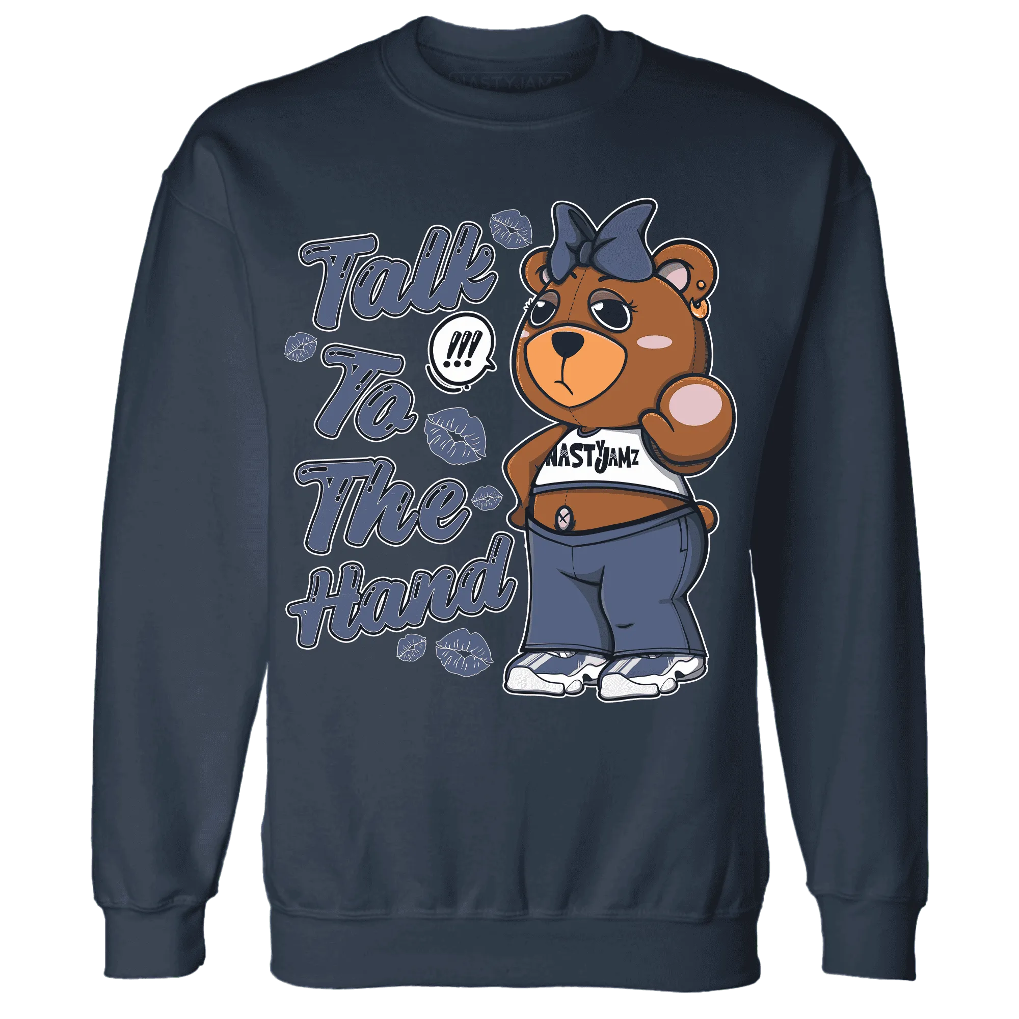 Low-Diffused-Blue-11s-Sweatshirt-Match-Talk-To-The-Hand-BERNIE