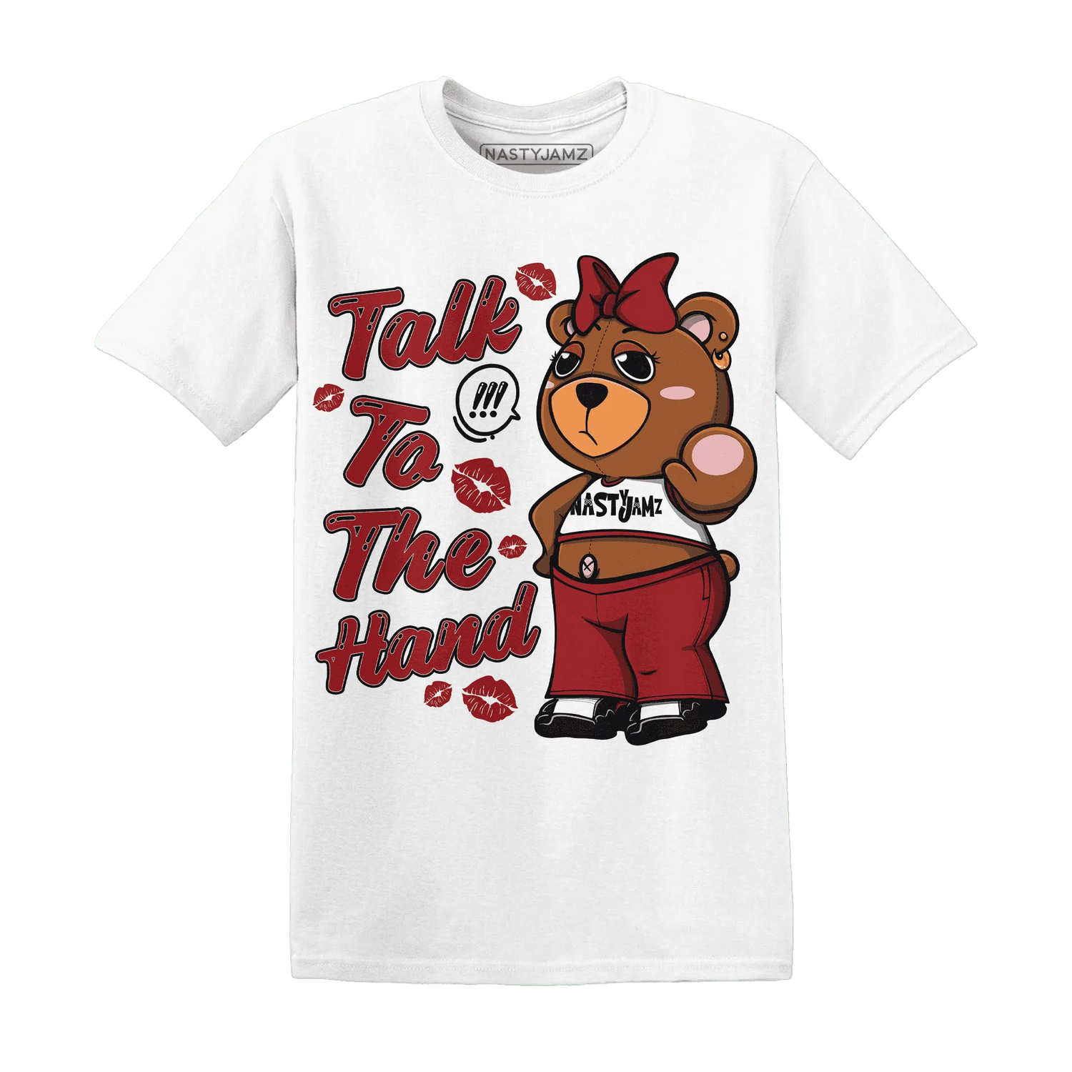 Retro-Red-Taxi-12s-T-Shirt-Match-Talk-To-The-Hand-BERNIE