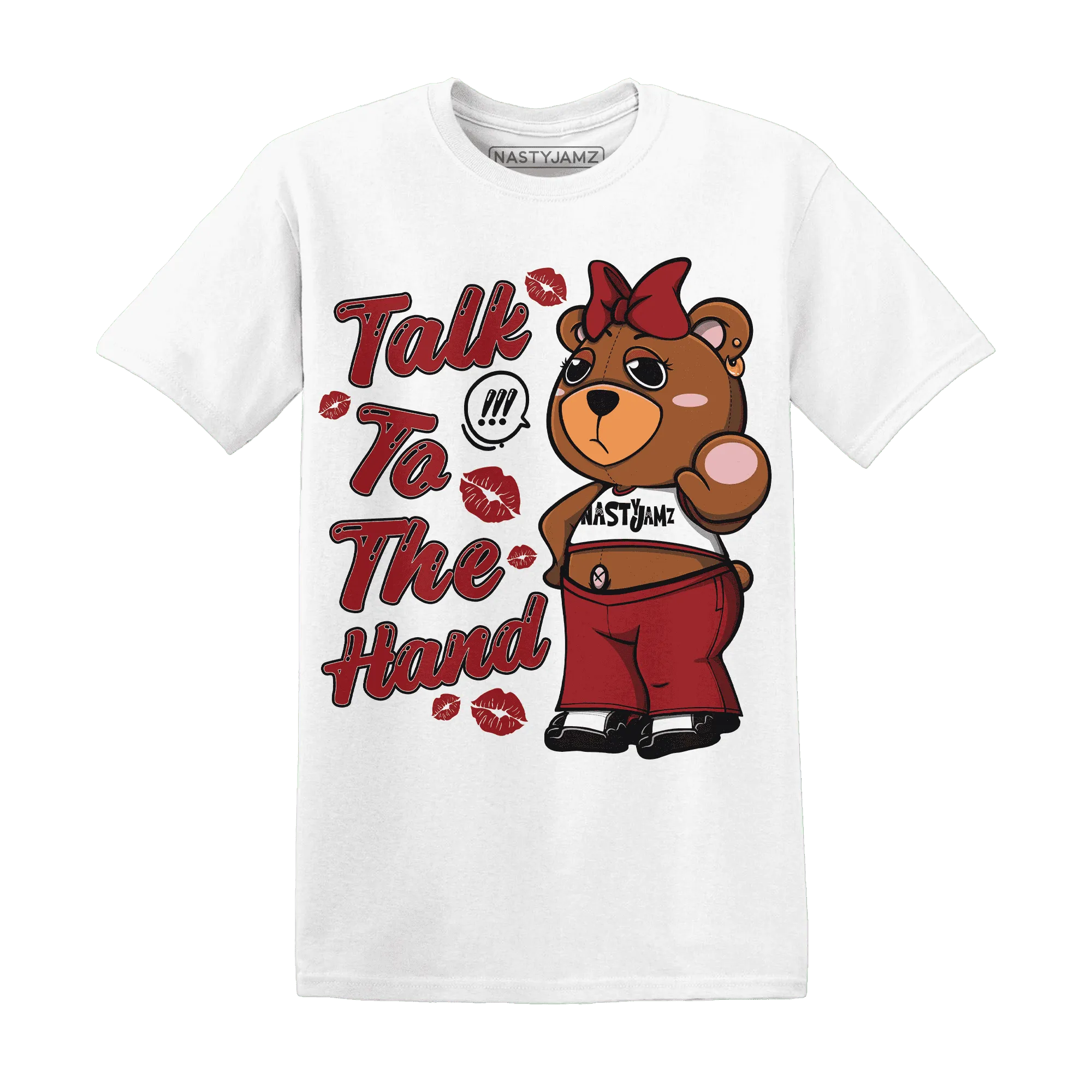 Retro-Red-Taxi-12s-T-Shirt-Match-Talk-To-The-Hand-BERNIE