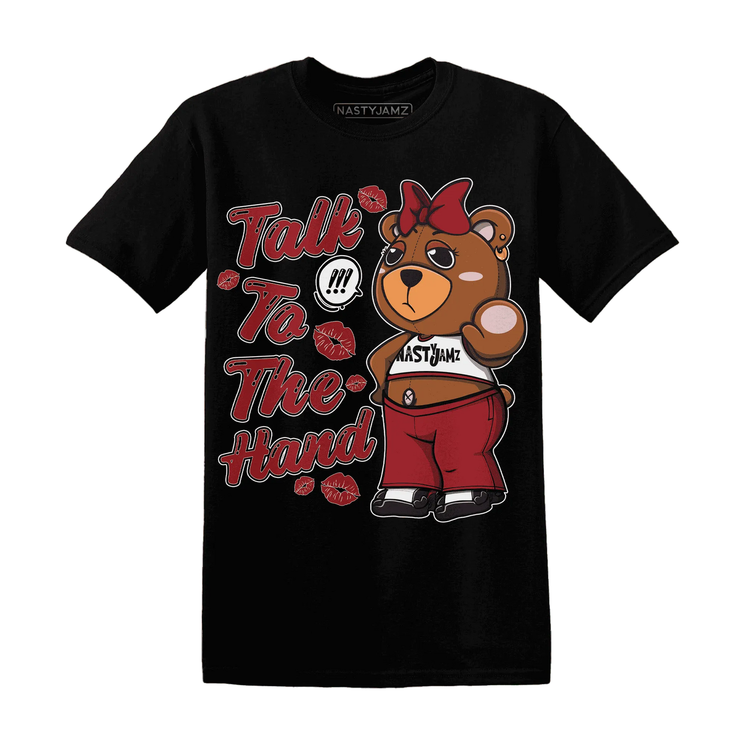 Retro-Red-Taxi-12s-T-Shirt-Match-Talk-To-The-Hand-BERNIE