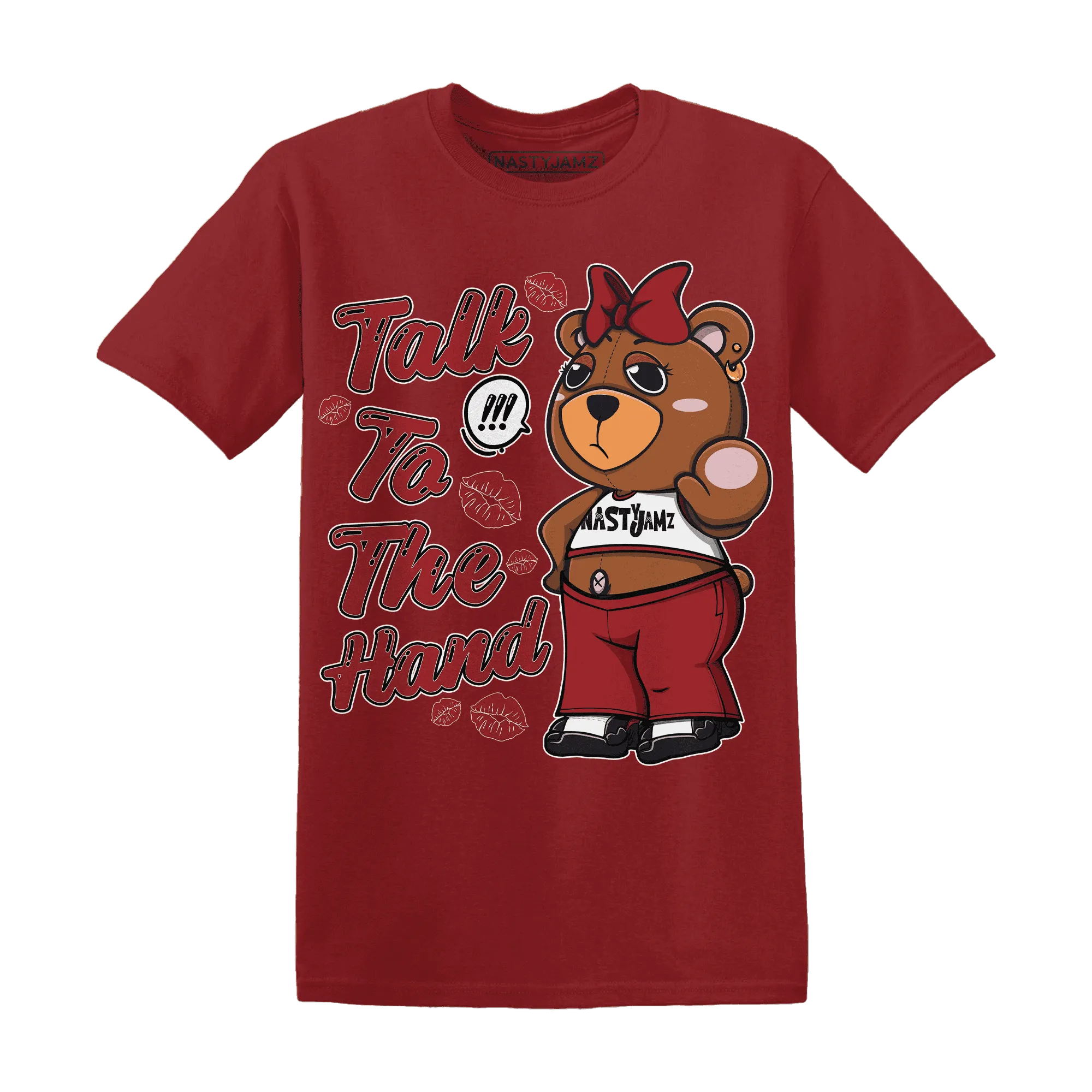 Retro-Red-Taxi-12s-T-Shirt-Match-Talk-To-The-Hand-BERNIE