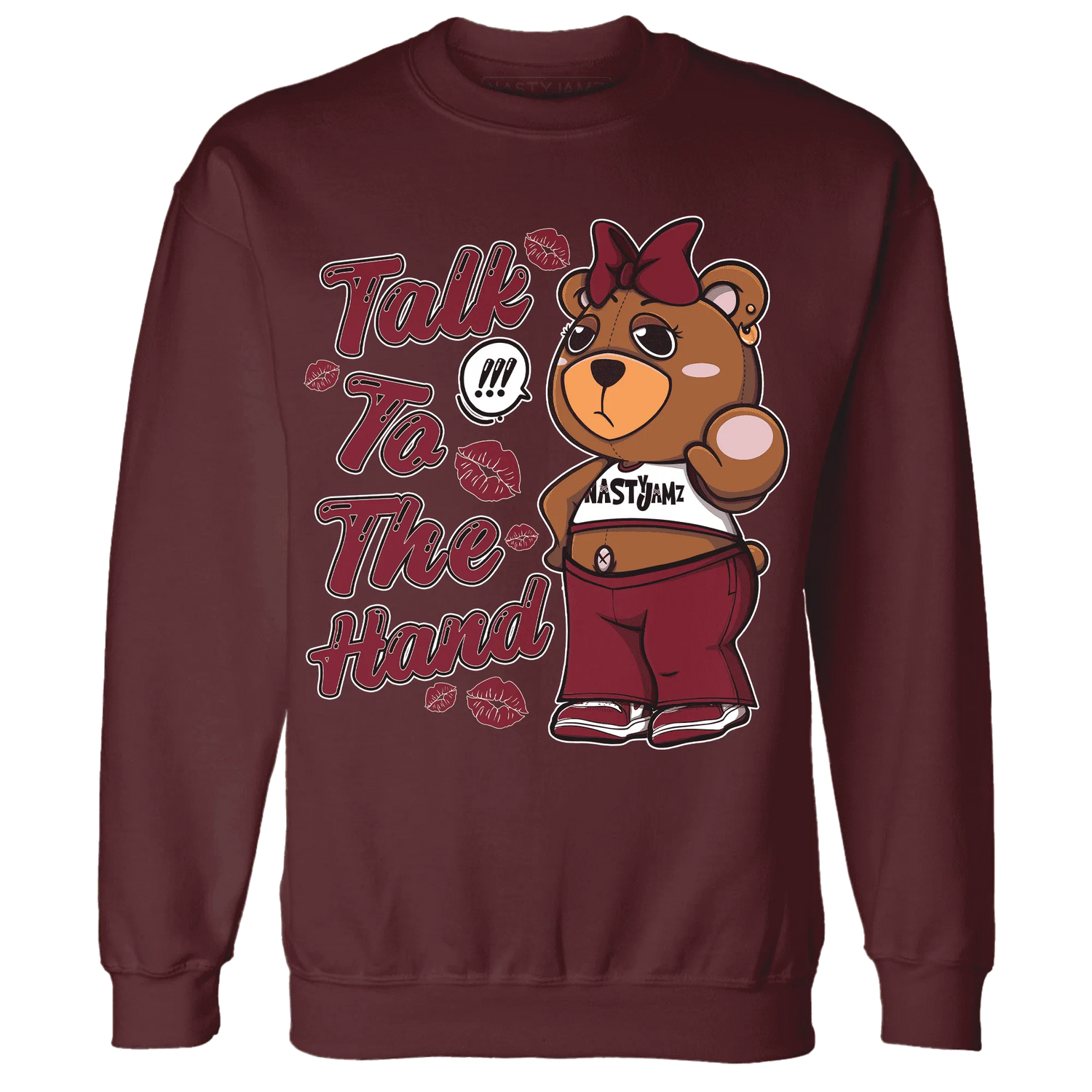 High-White-Team-Red-1s-Sweatshirt-Match-Talk-To-The-Hand-BERNIE