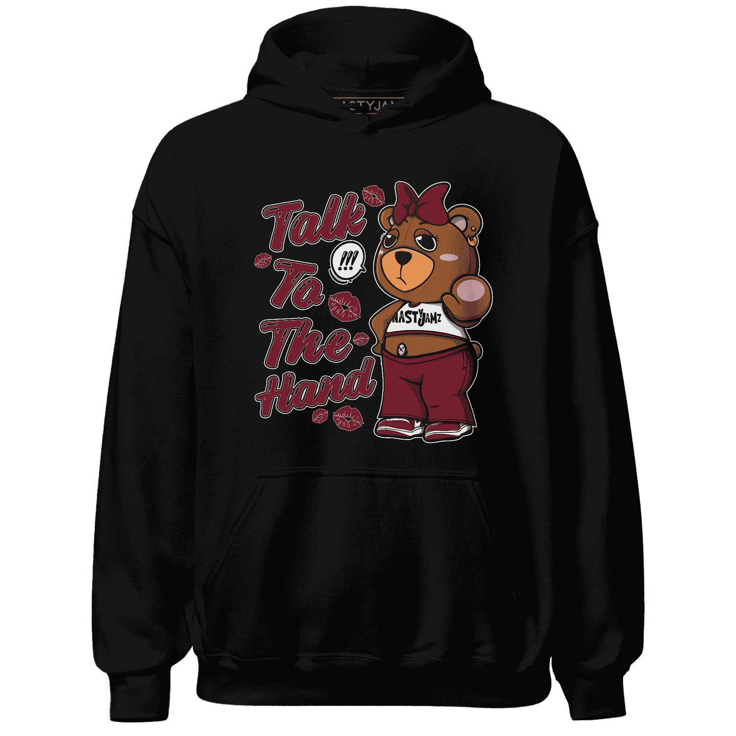 High-White-Team-Red-1s-Hoodie-Match-Talk-To-The-Hand-BERNIE