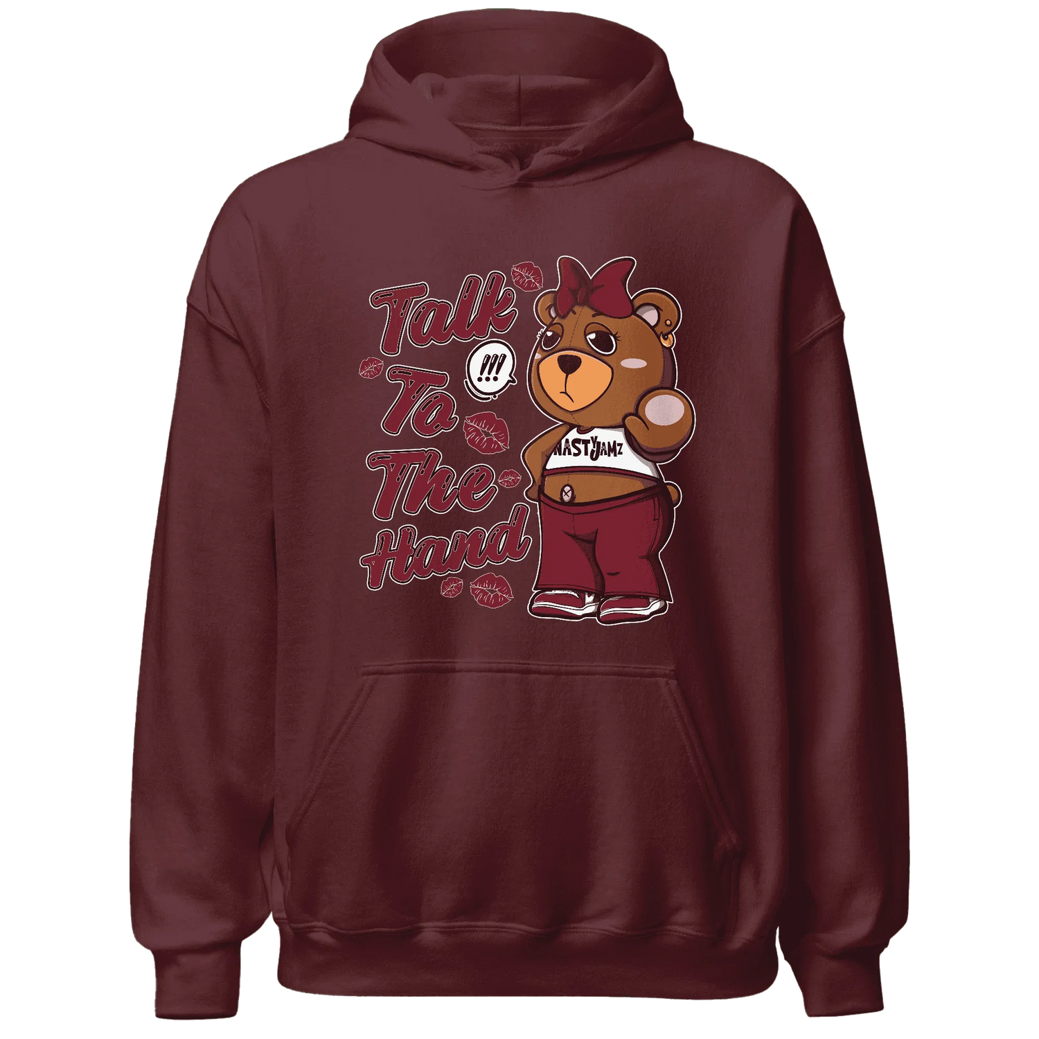 High-White-Team-Red-1s-Hoodie-Match-Talk-To-The-Hand-BERNIE