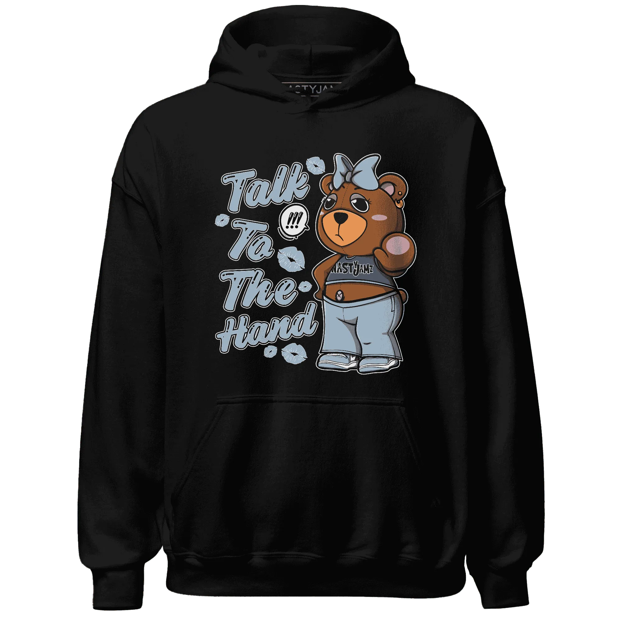 Mid-Diffused-Blue-Grey-1s-Hoodie-Match-Talk-To-The-Hand-BERNIE