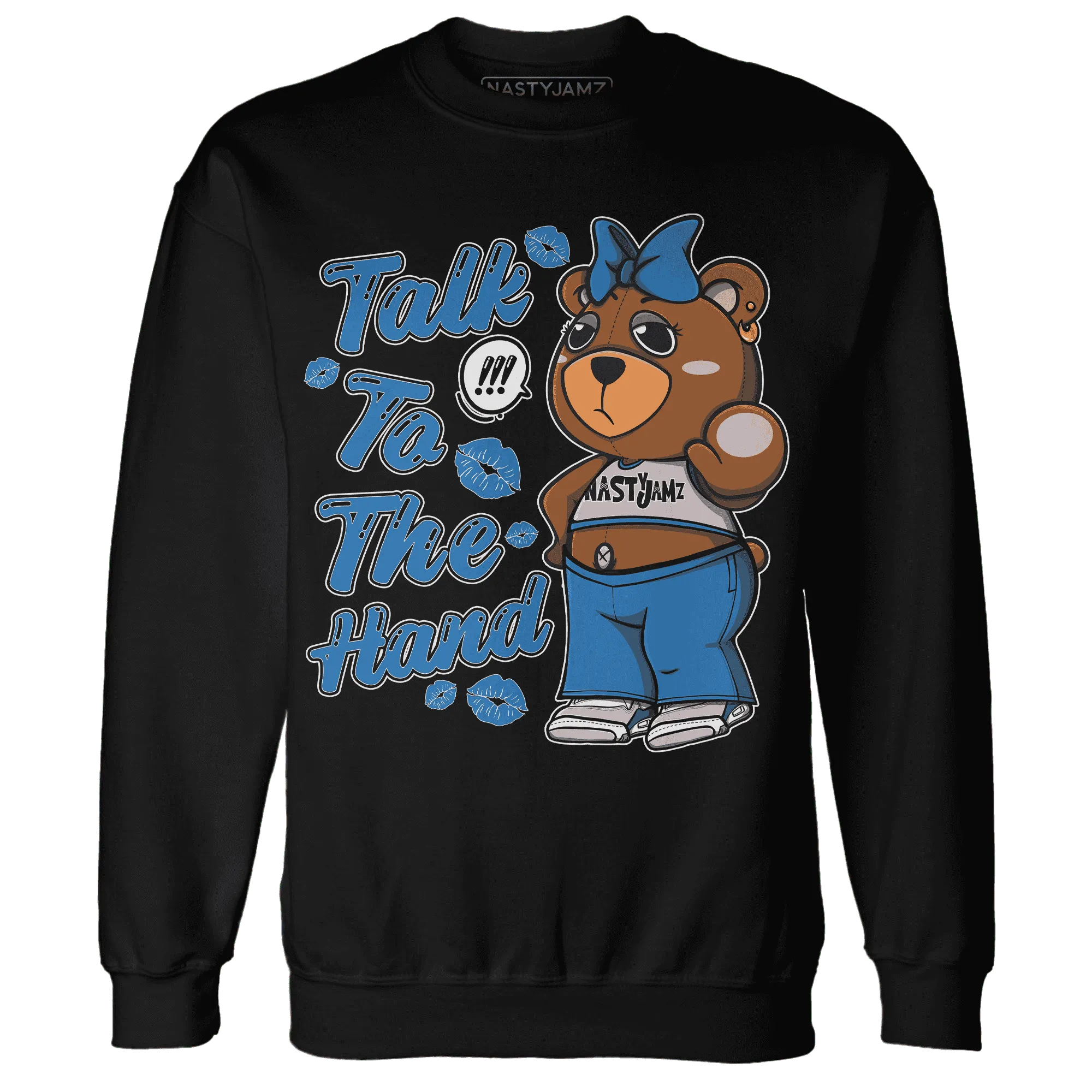 Industrial-Blue-4s-Sweatshirt-Match-Talk-To-The-Hand-BERNIE
