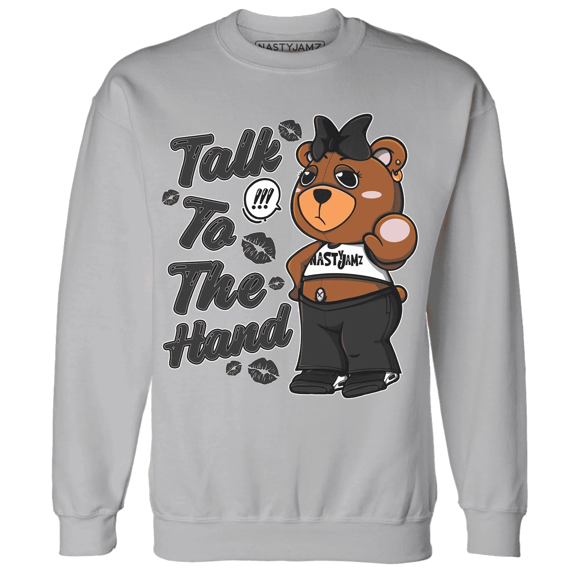 White-Thunder-4s-Sweatshirt-Match-Talk-To-The-Hand-BERNIE