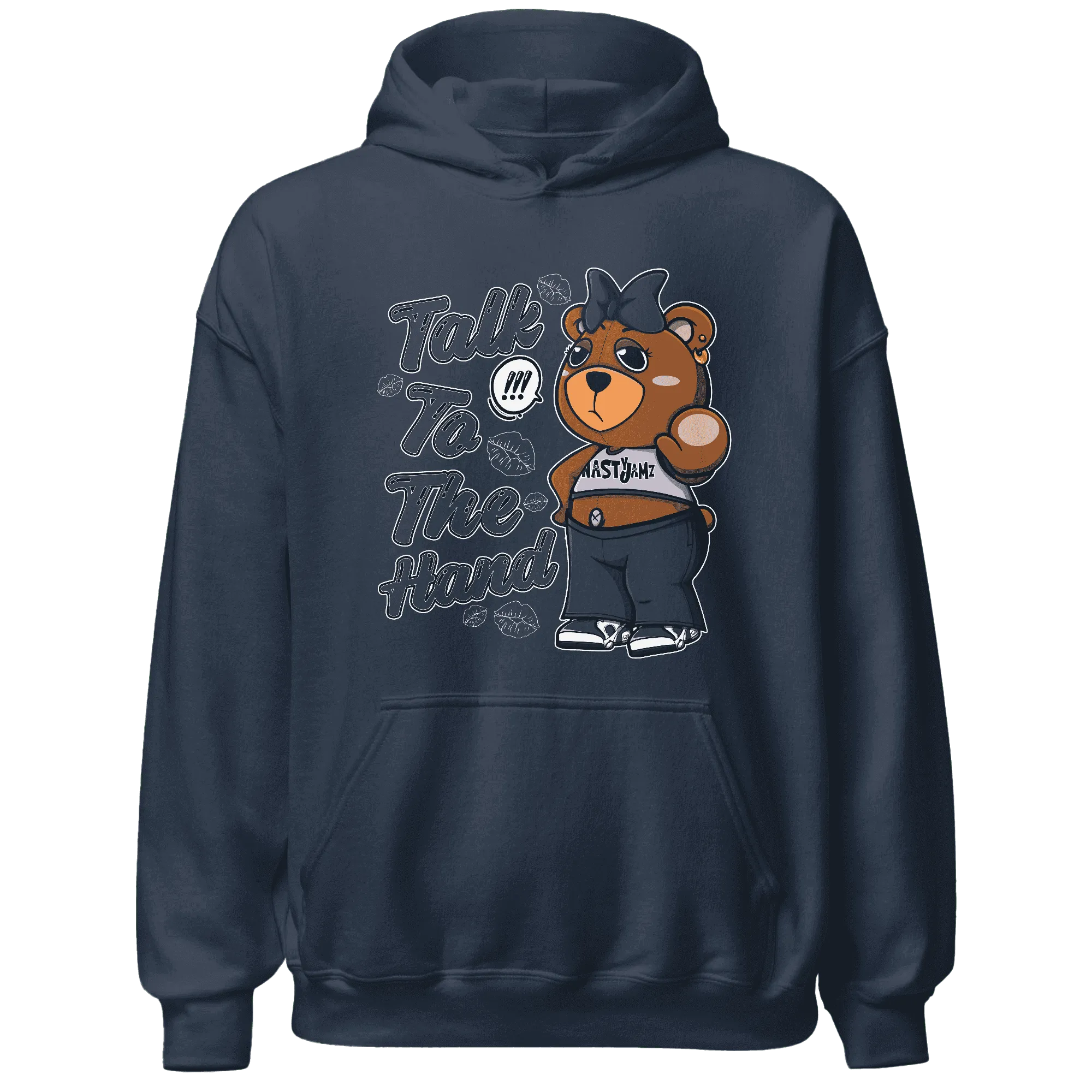 White-Navy-6s-Hoodie-Match-Talk-To-The-Hand-BERNIE