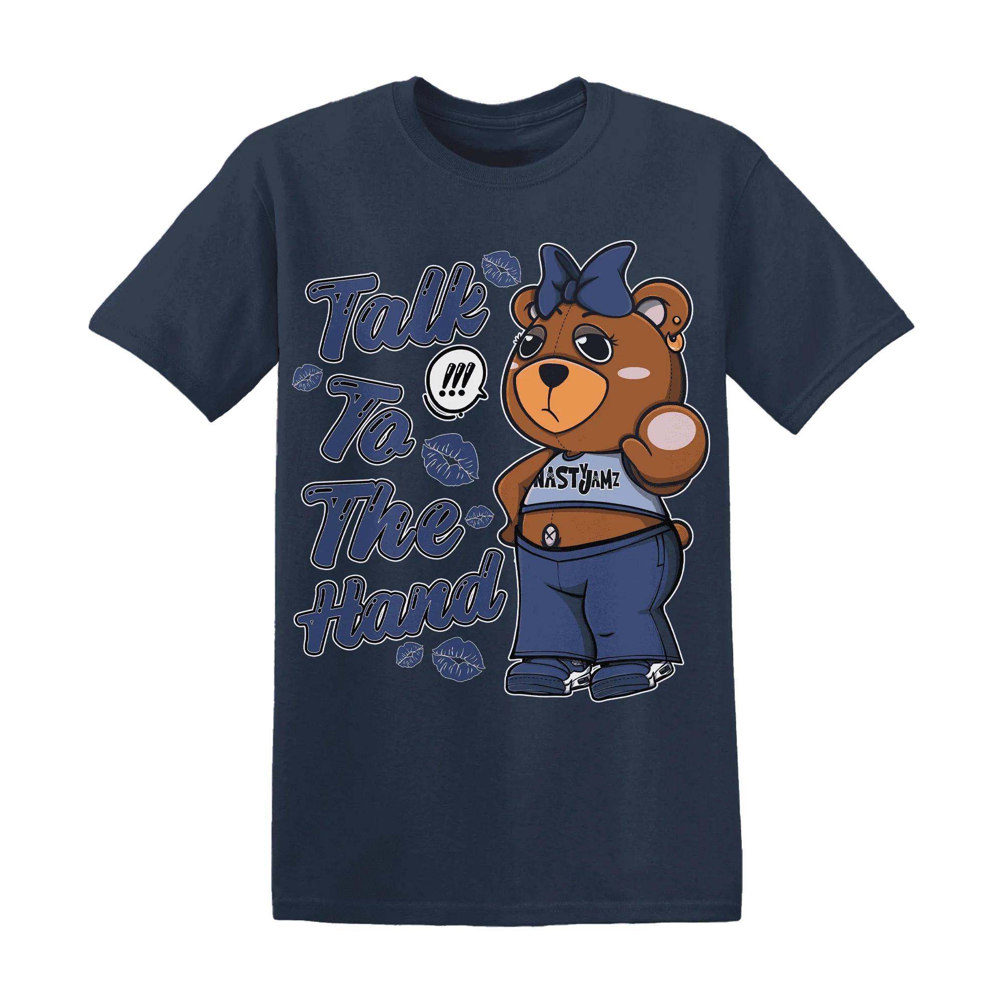 Midnight-Navy-5s-T-Shirt-Match-Talk-To-The-Hand-BERNIE