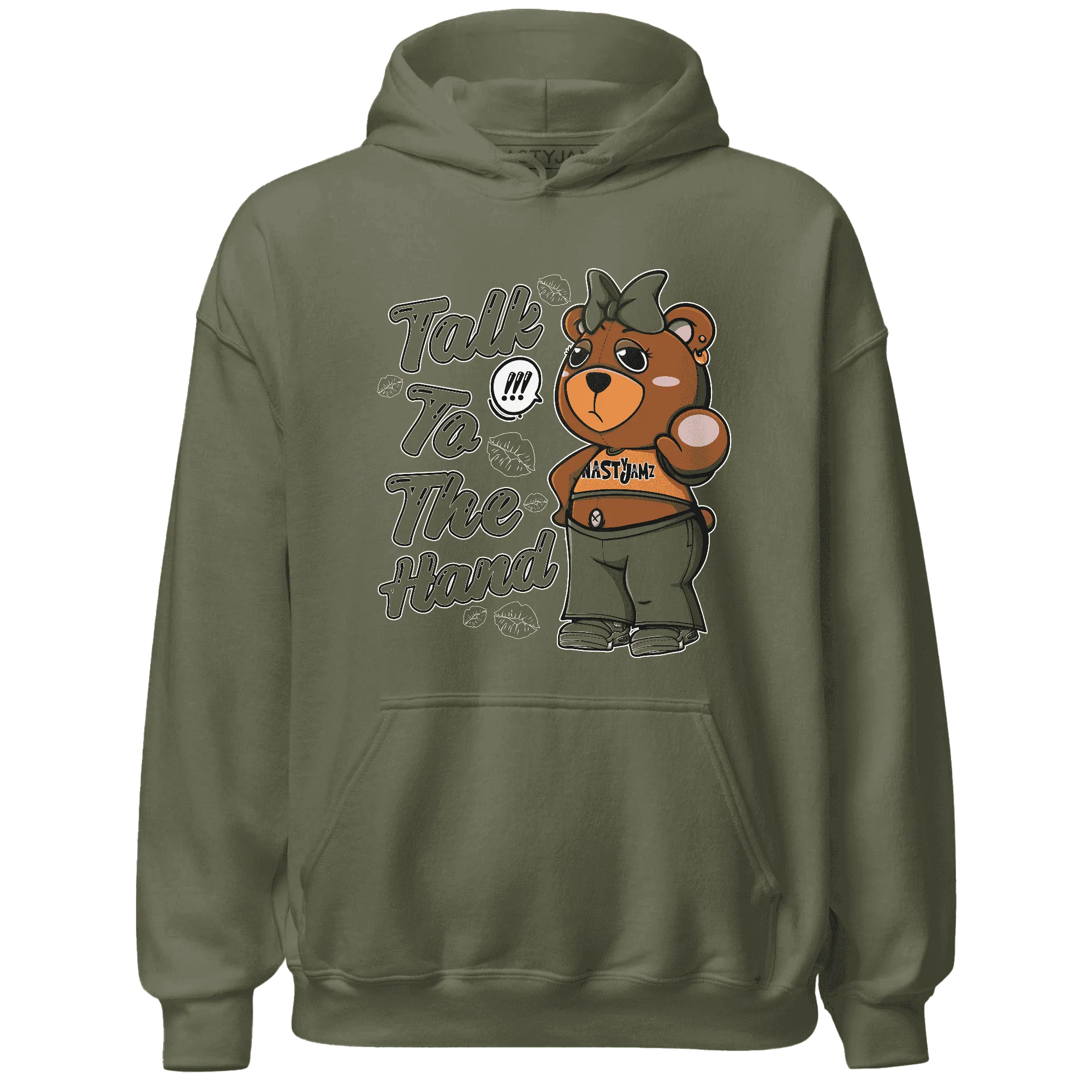 Olive-5s-Hoodie-Match-Talk-To-The-Hand-BERNIE