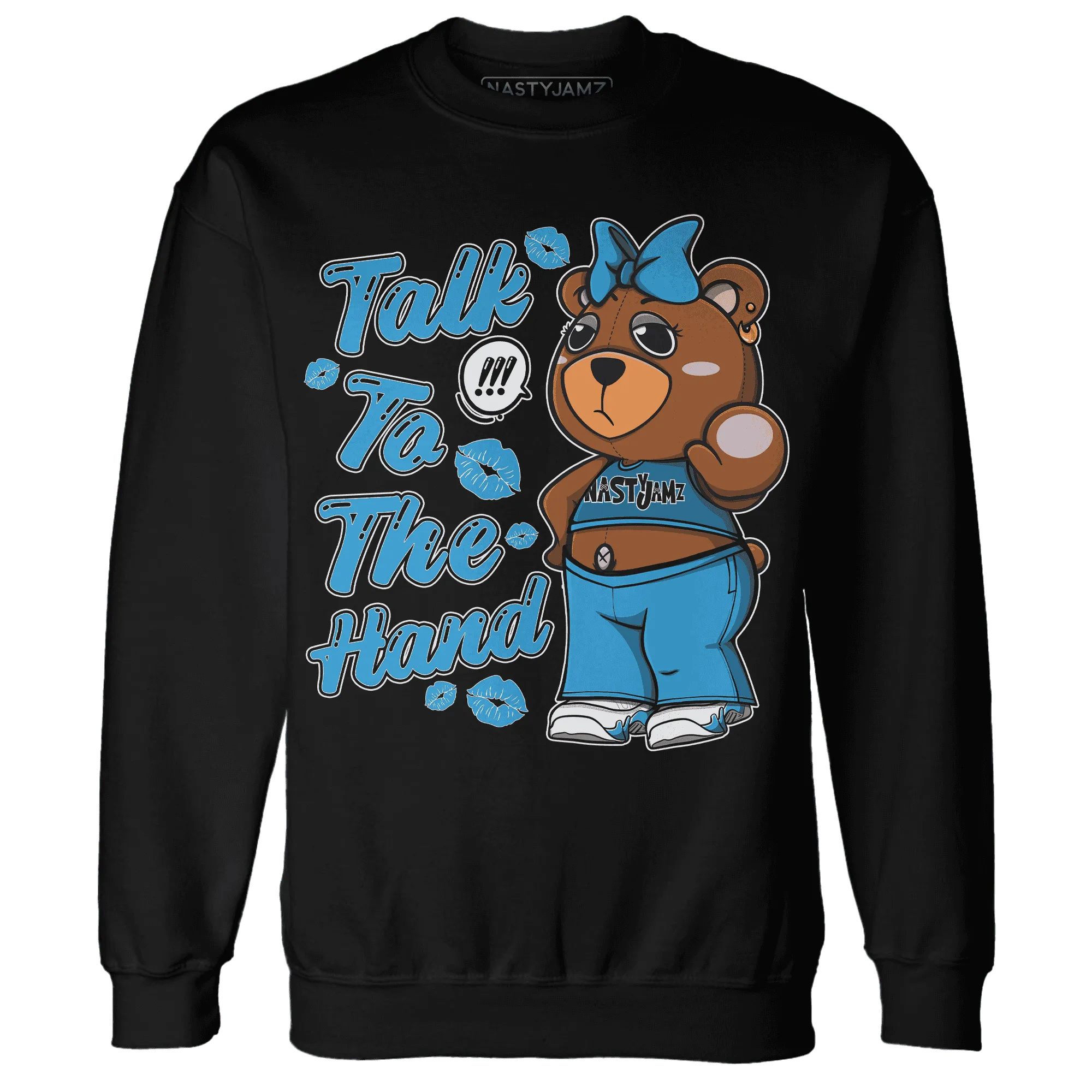 Powder-Blue-9s-Sweatshirt-Match-Talk-To-The-Hand-BERNIE