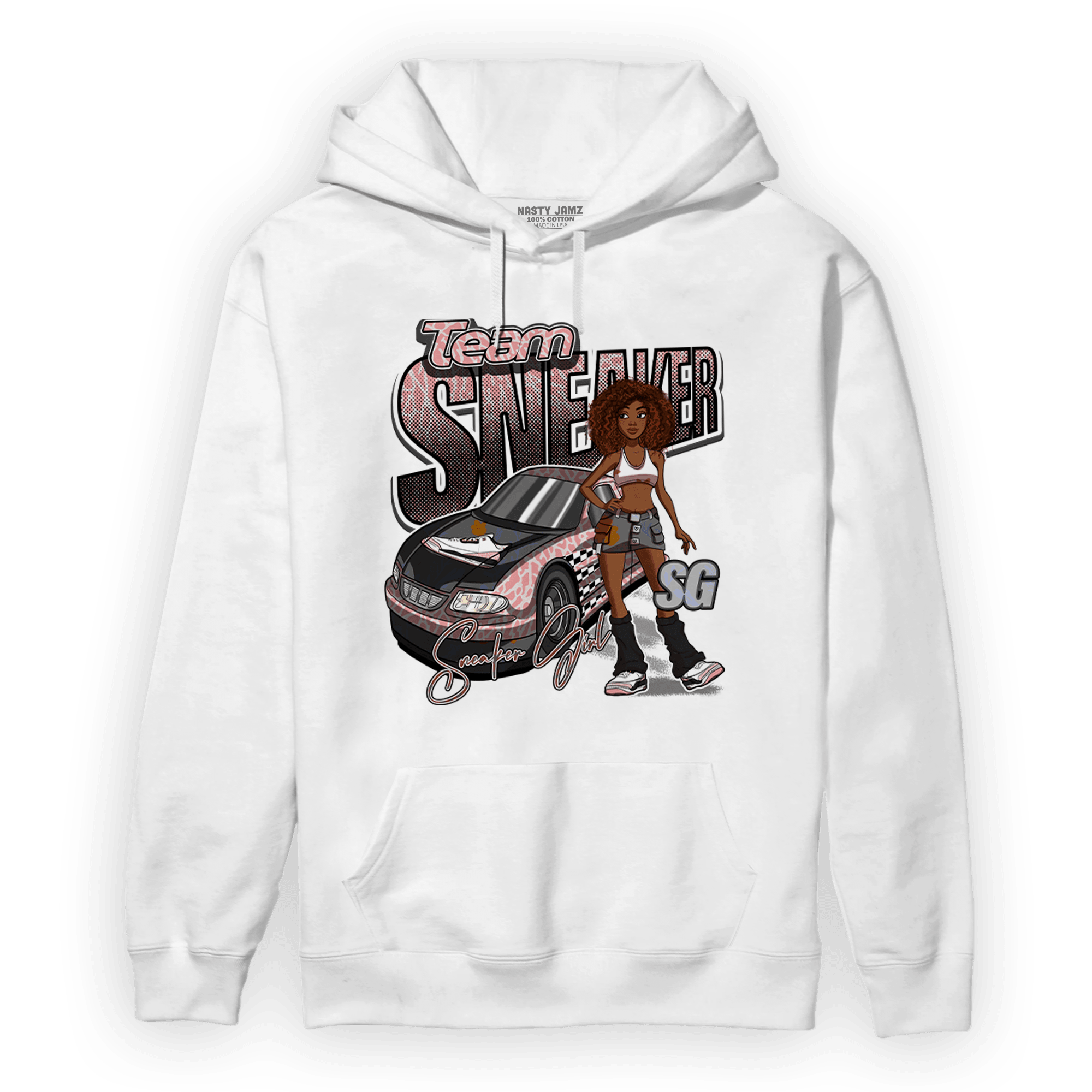 Red Stardust 3s Hoodie Match Team Sneaker Girl - NastyJamz