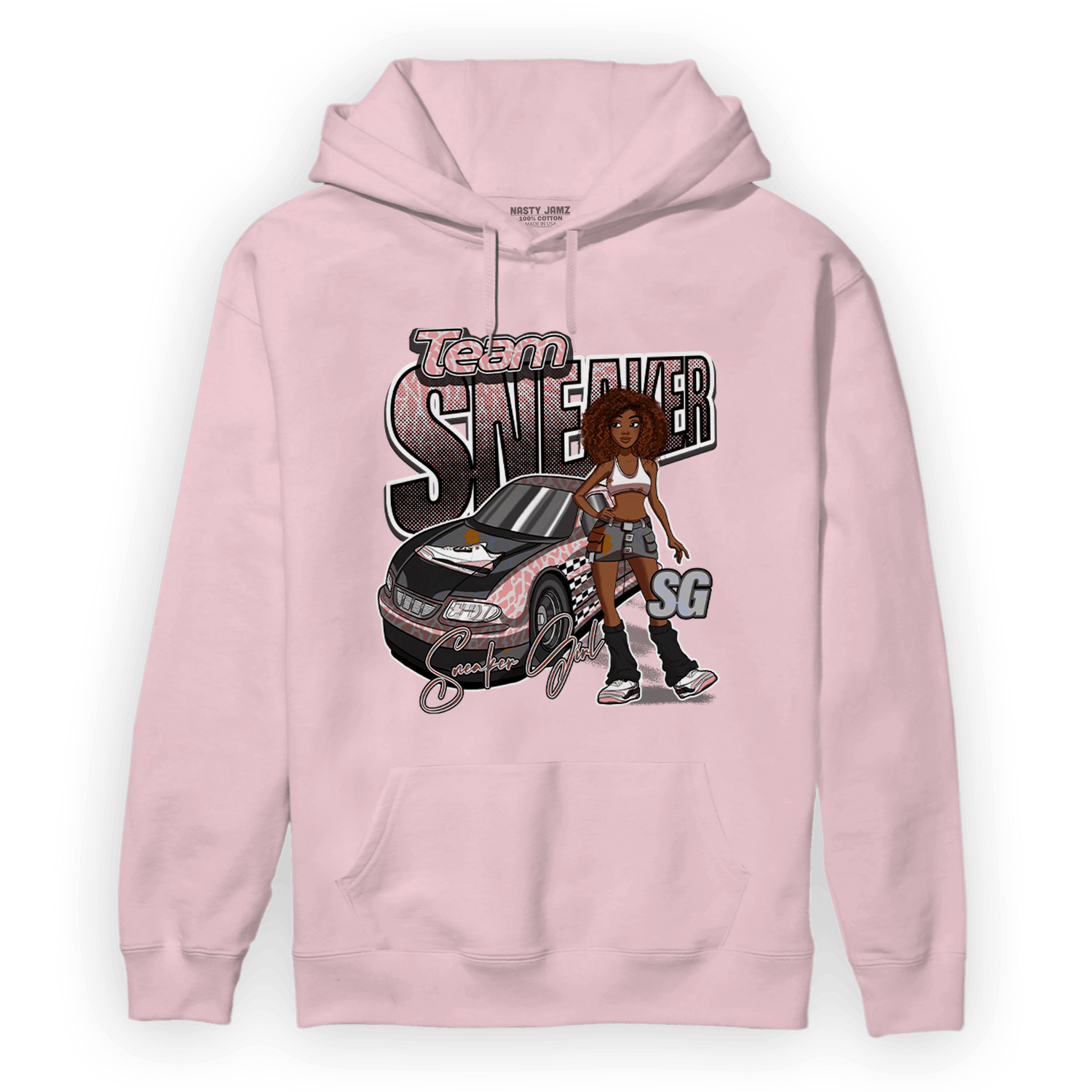 Red Stardust 3s Hoodie Match Team Sneaker Girl - NastyJamz