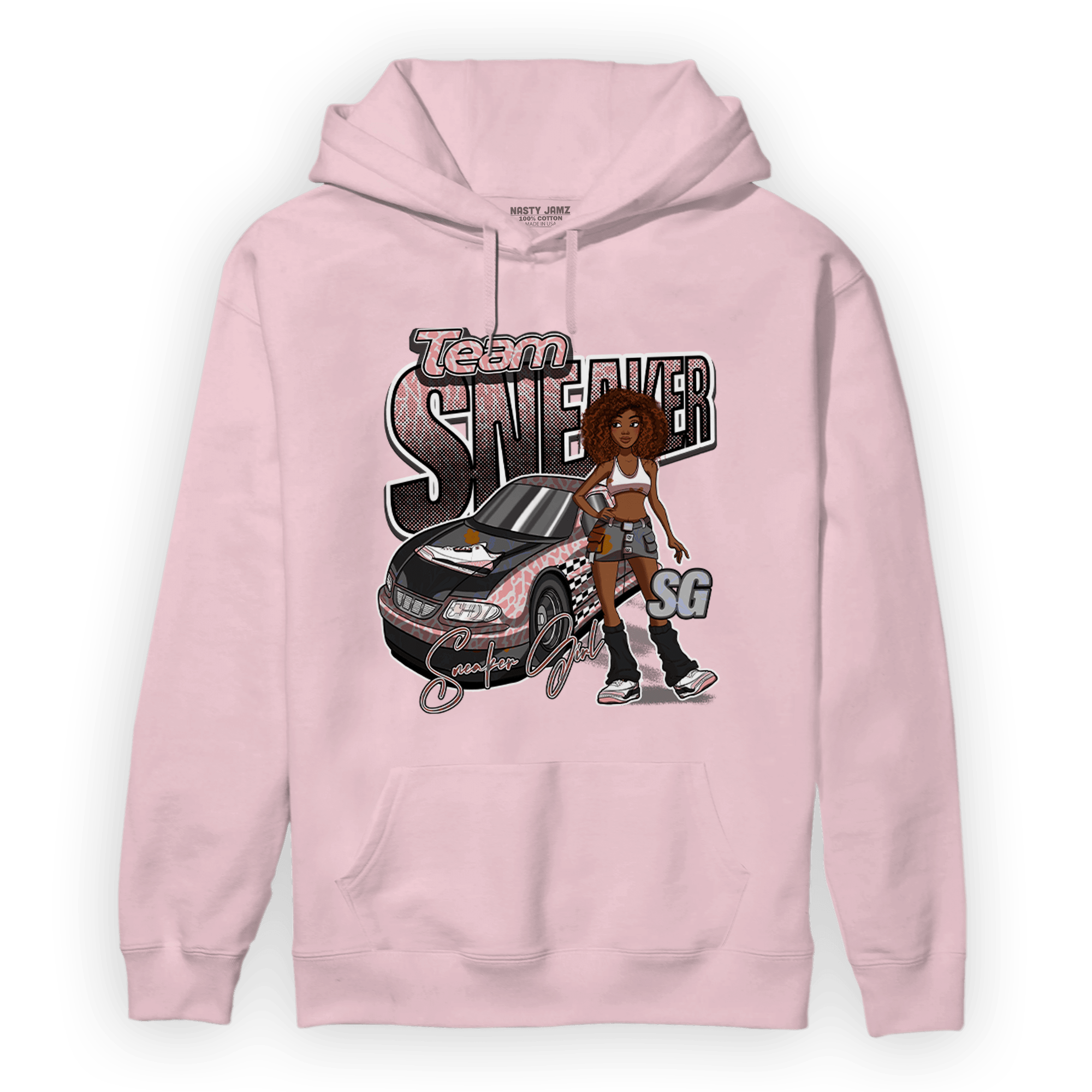 Red Stardust 3s Hoodie Match Team Sneaker Girl - NastyJamz