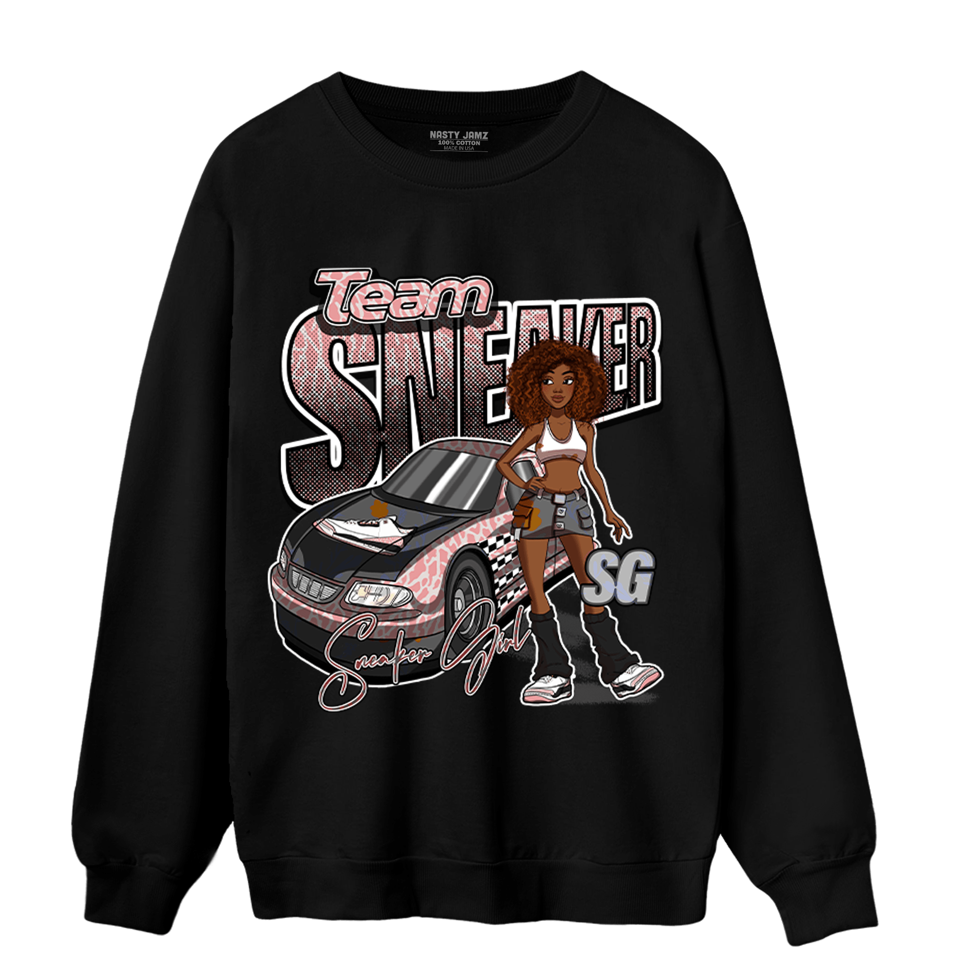 Red Stardust 3s Sweatshirt Match Team Sneaker Girl - NastyJamz