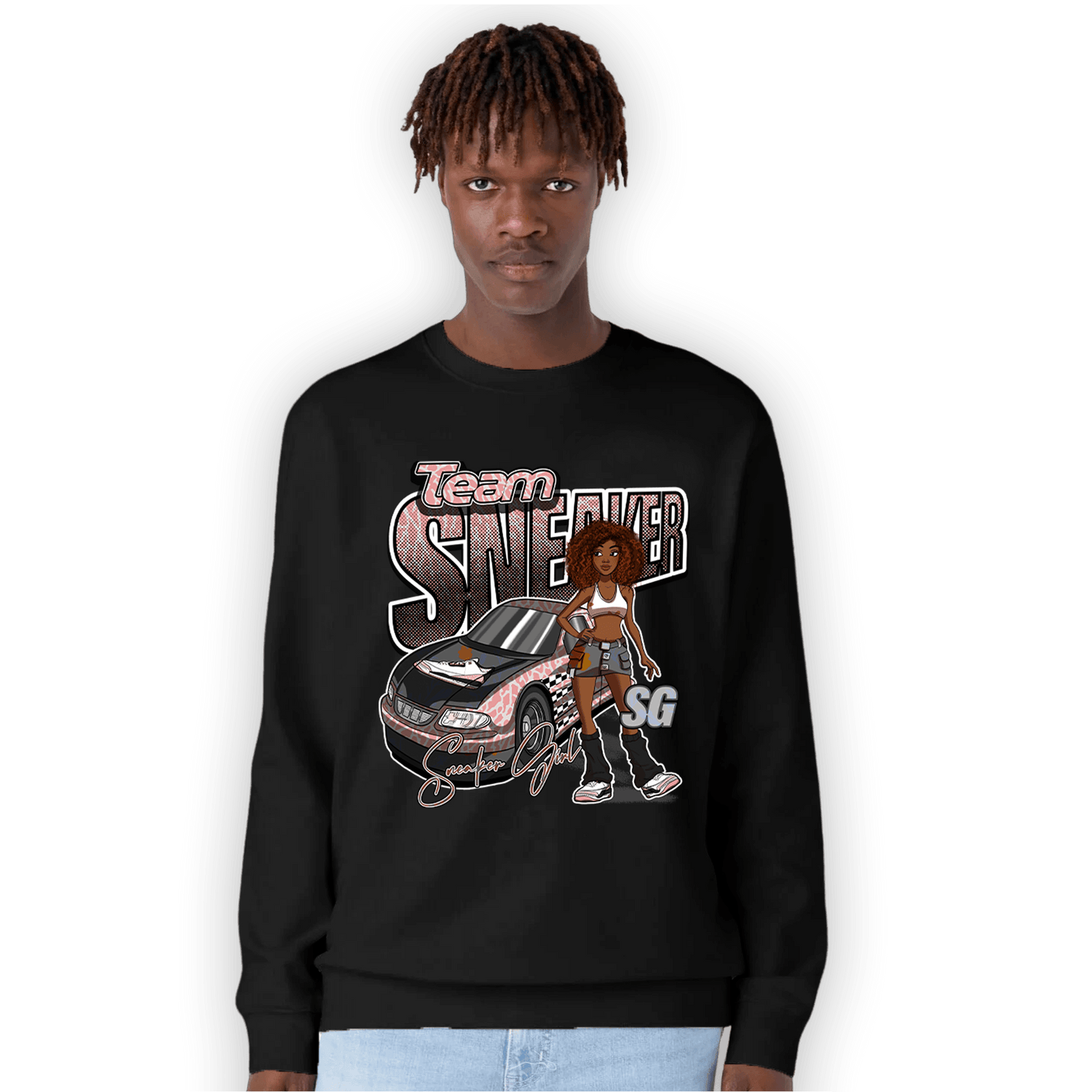 Red Stardust 3s Sweatshirt Match Team Sneaker Girl - NastyJamz