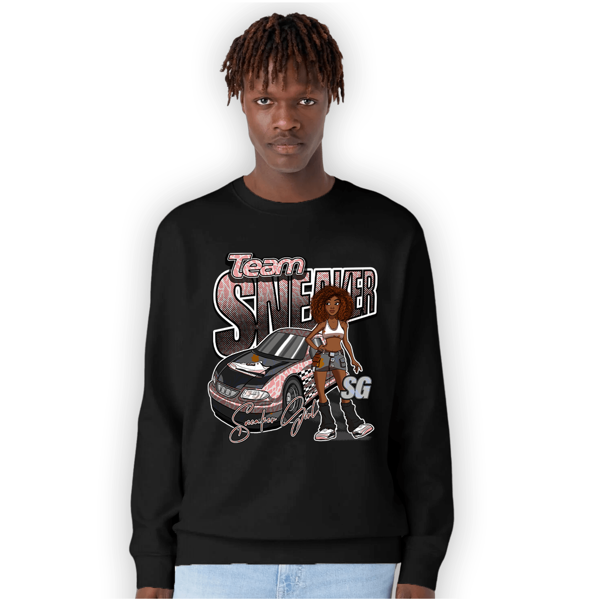 Red Stardust 3s Sweatshirt Match Team Sneaker Girl - NastyJamz