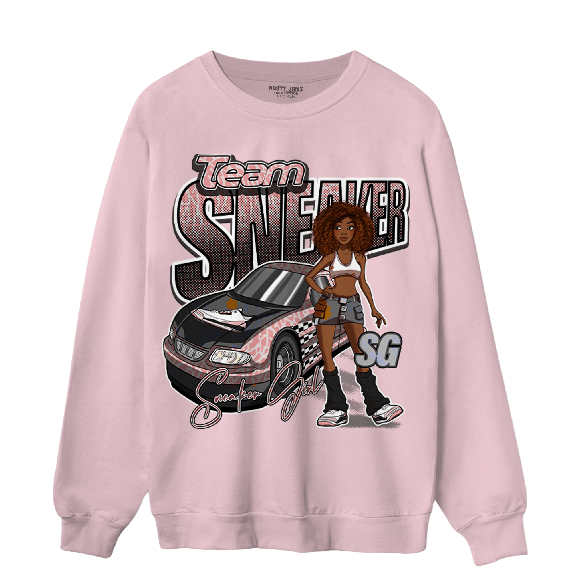 Red Stardust 3s Sweatshirt Match Team Sneaker Girl - NastyJamz