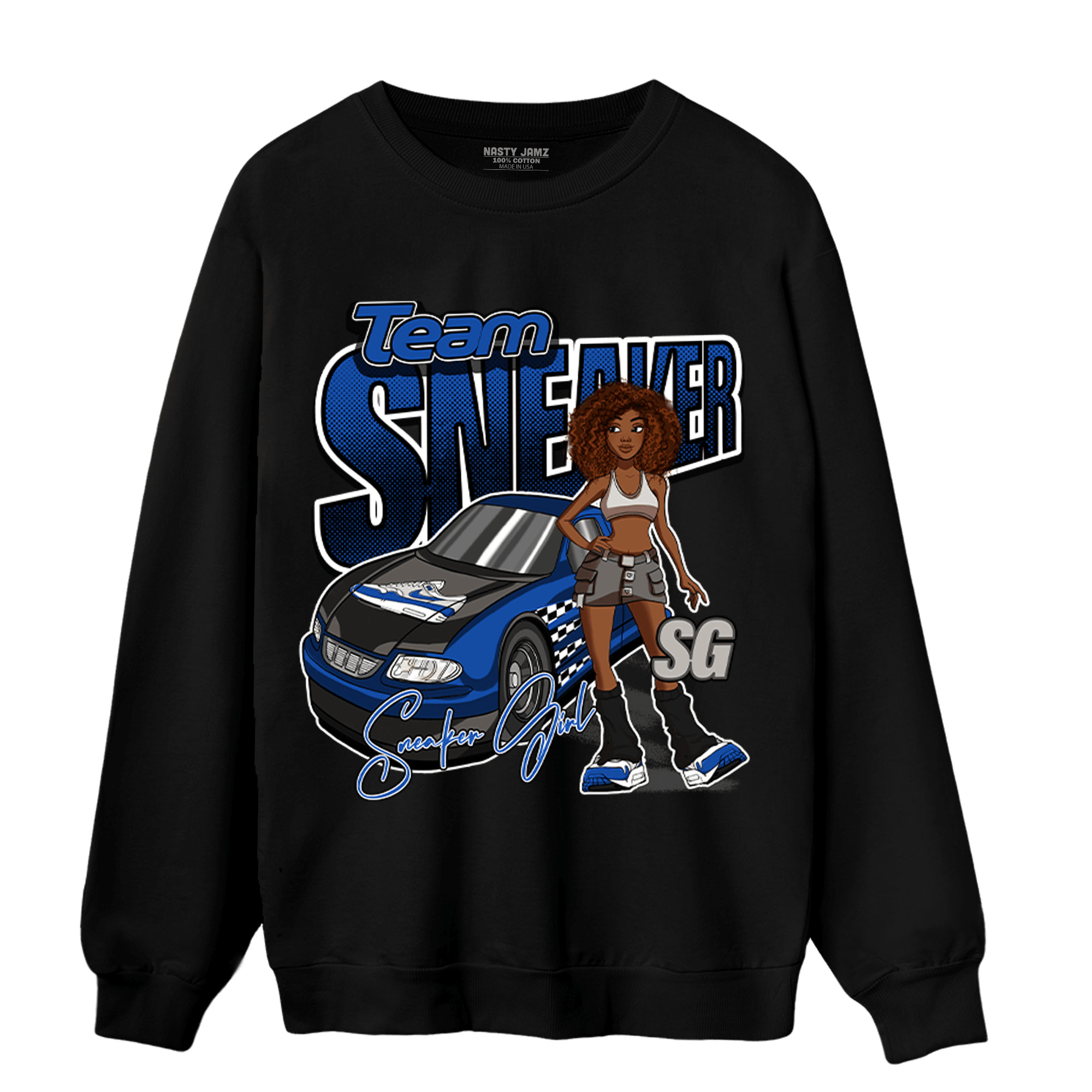 Air Max 1 86 Royal Sweatshirt Match Team Sneaker Girl - NastyJamz