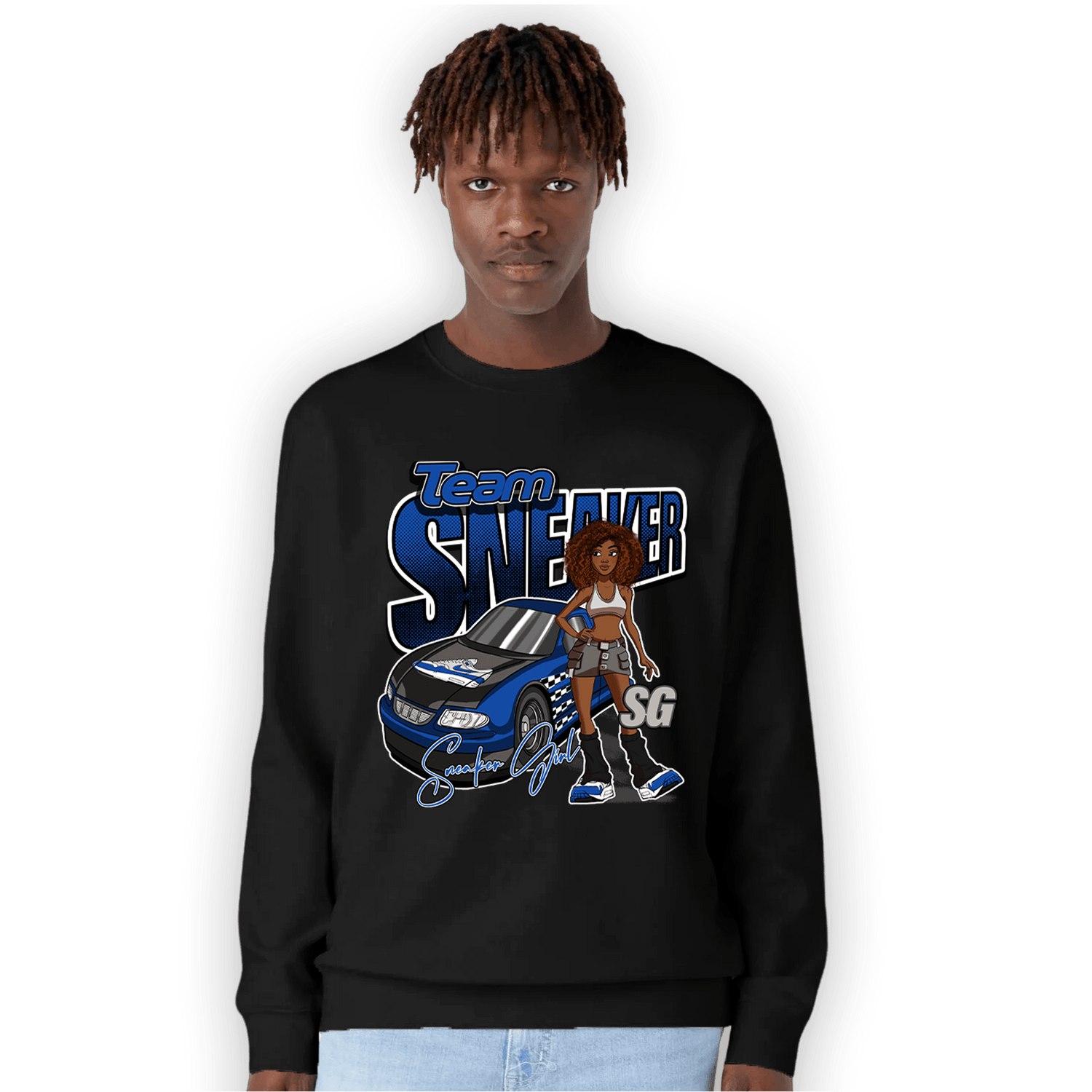 Air Max 1 86 Royal Sweatshirt Match Team Sneaker Girl - NastyJamz
