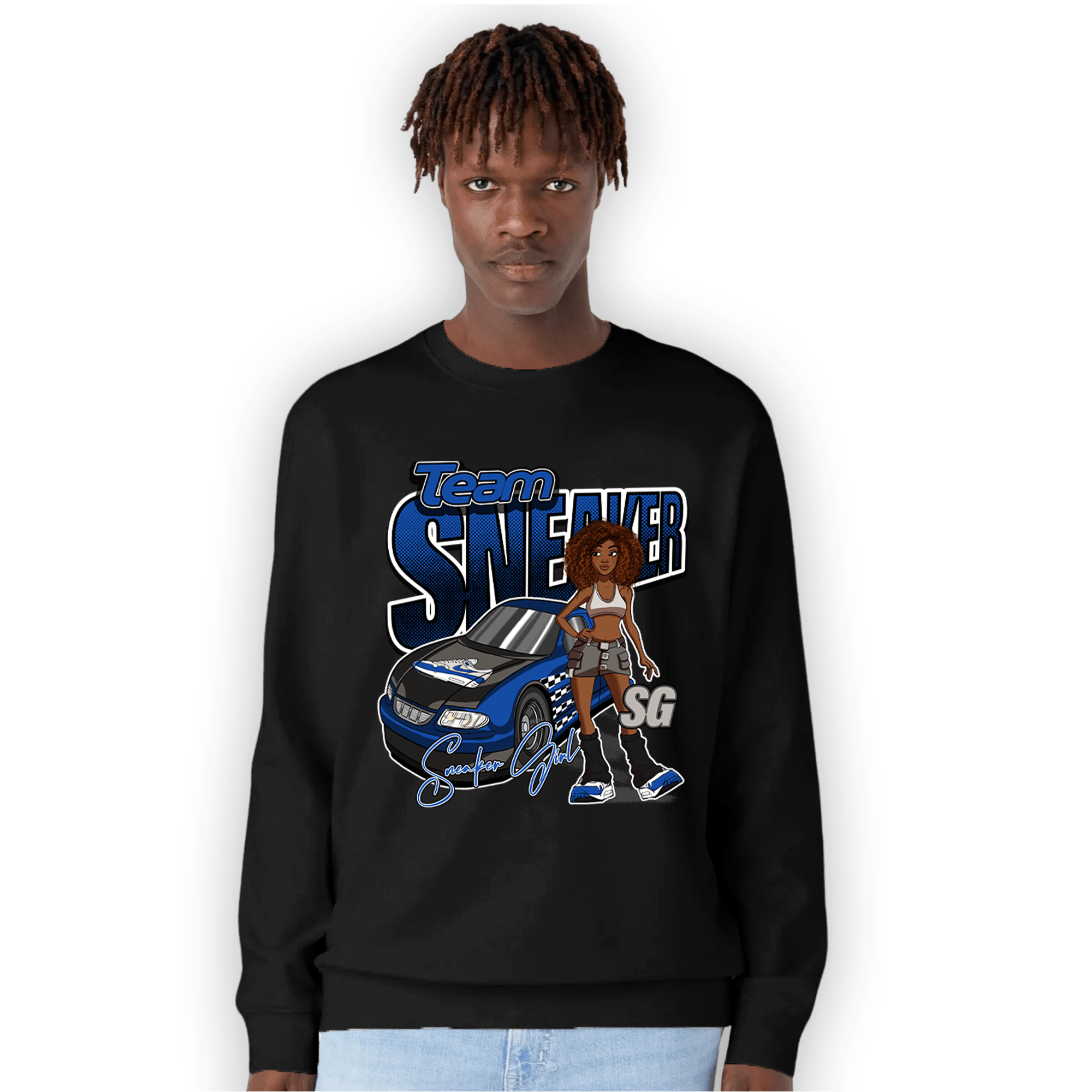 Air Max 1 86 Royal Sweatshirt Match Team Sneaker Girl - NastyJamz