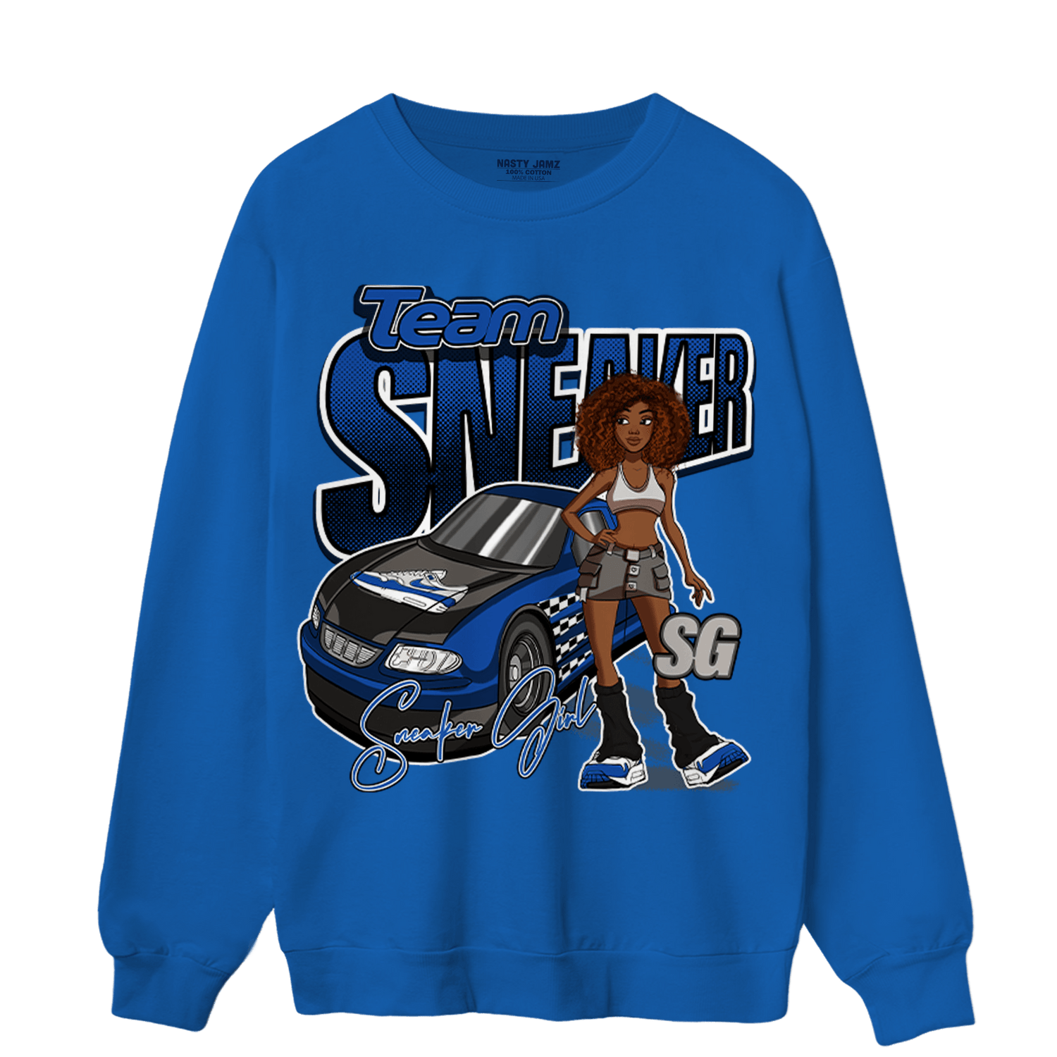 Air Max 1 86 Royal Sweatshirt Match Team Sneaker Girl - NastyJamz